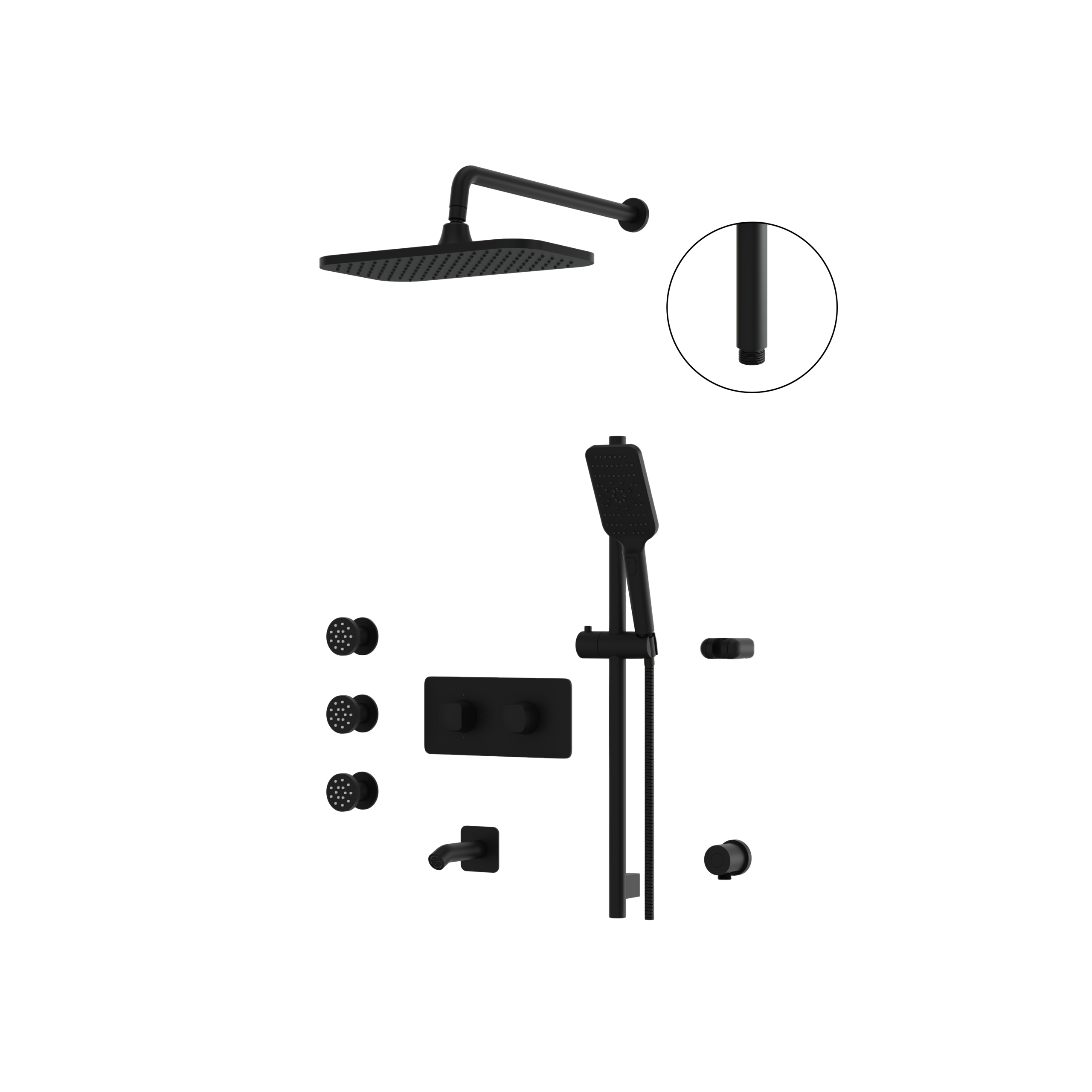 Aquabrass Shower Faucet - 3 Way Shared