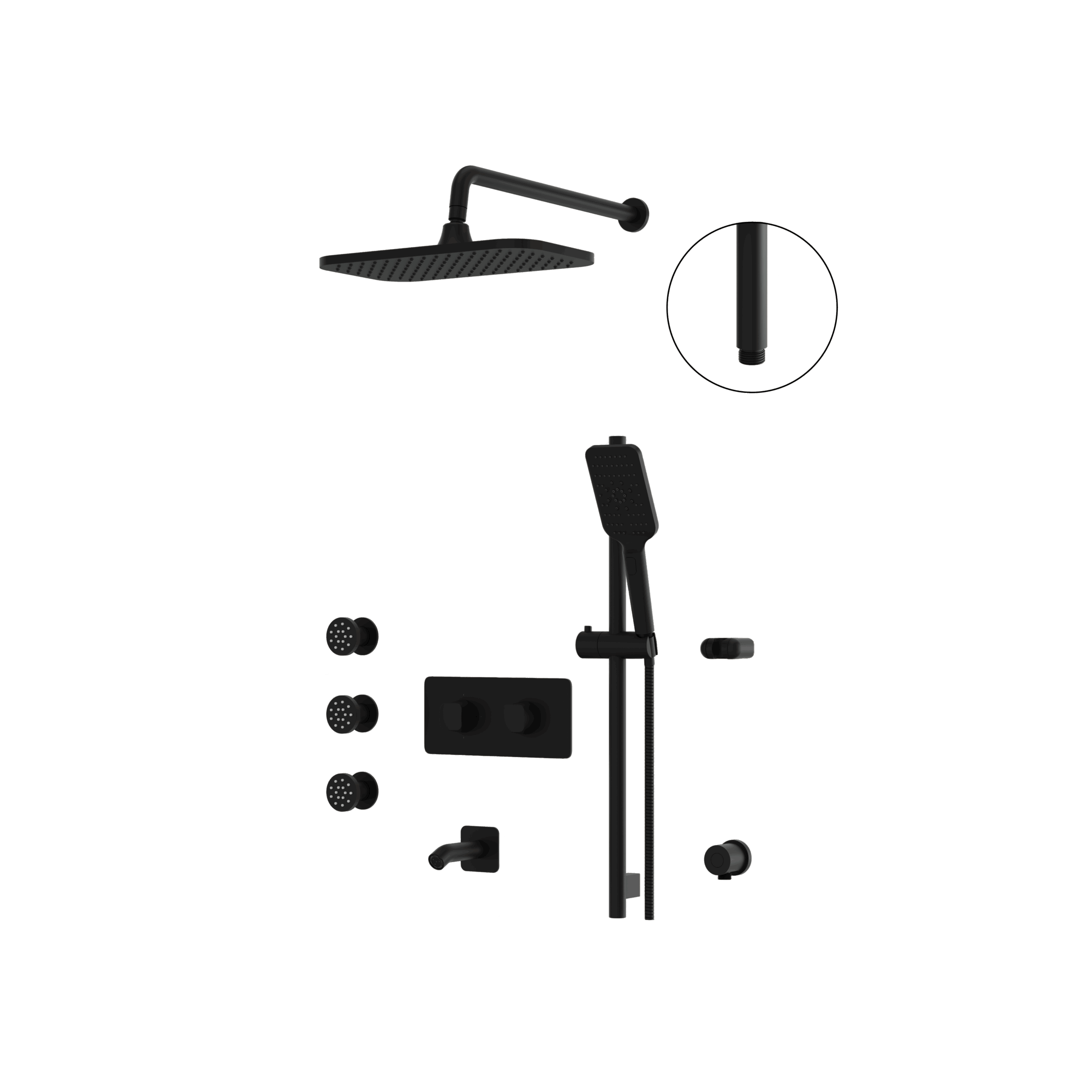 Aquabrass Shower Faucet - 3 Way Non-Shared by Aquabrass