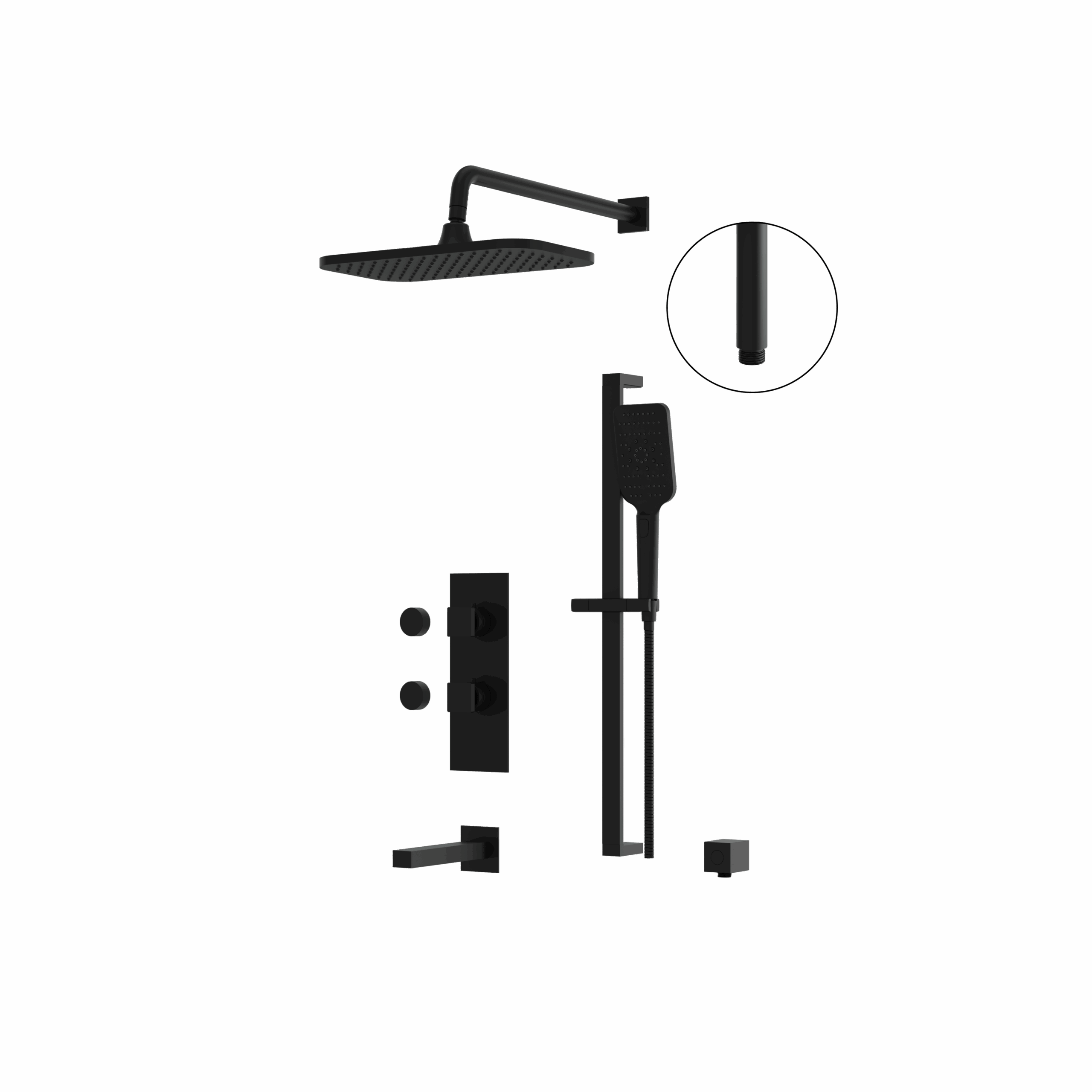 Aquabrass Tub/Shower Faucet - 3 Way Non Shared by Aquabrass