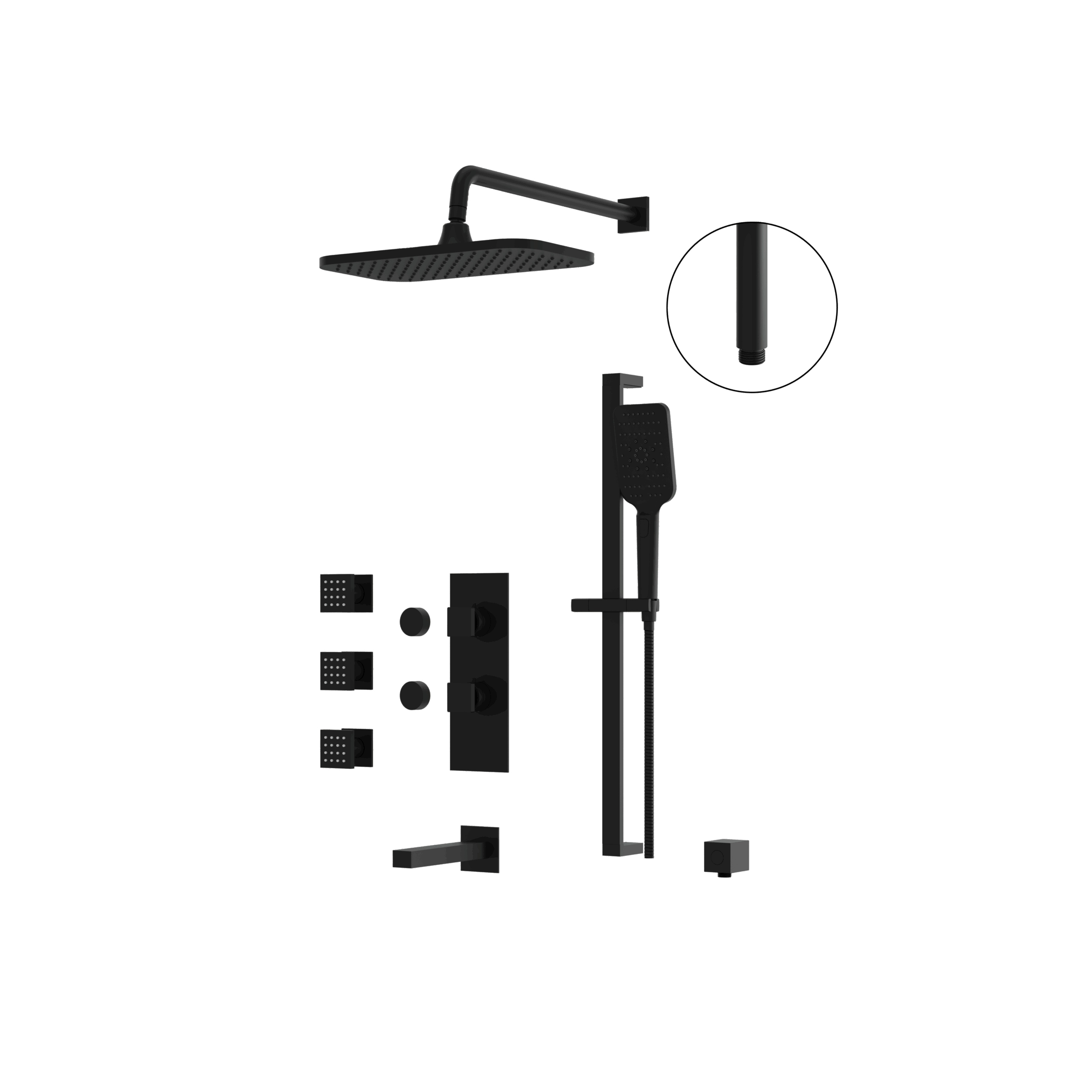 Aquabrass Shower Faucet - 3 Way Non Shared by Aquabrass