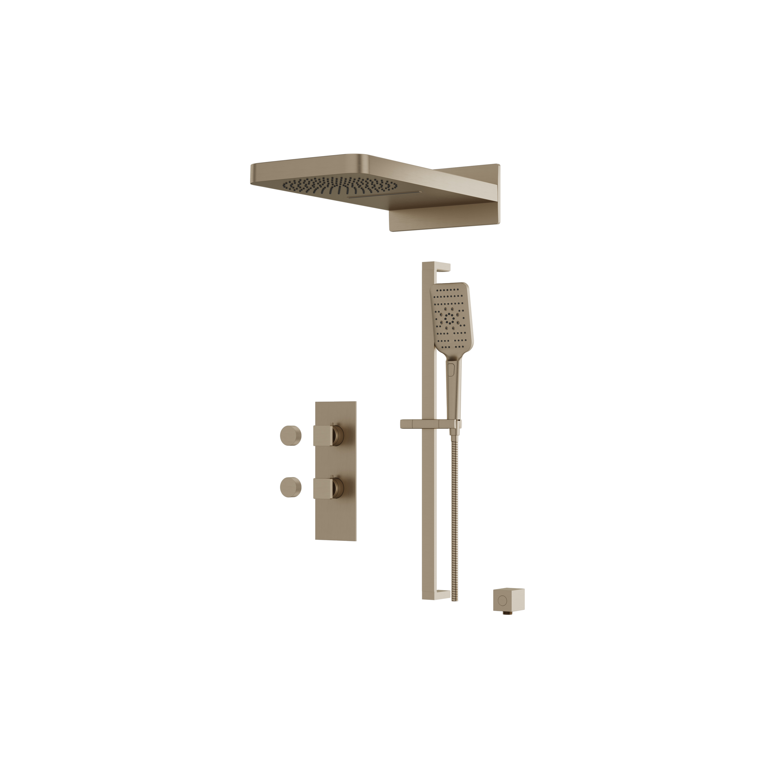Aquabrass Shower Faucet - 3 Way Shared