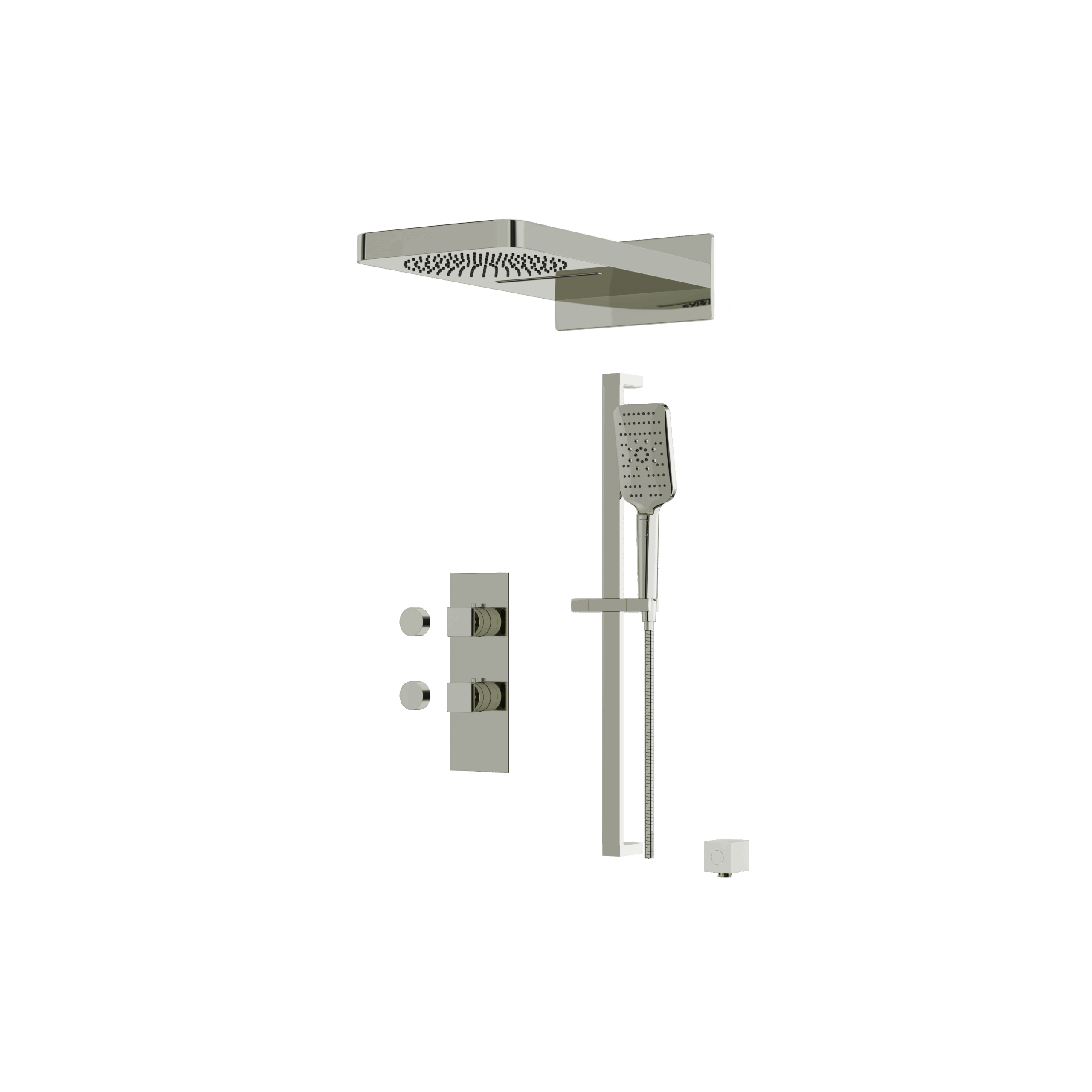 Aquabrass Shower Faucet - 3 Way Non Shared by Aquabrass