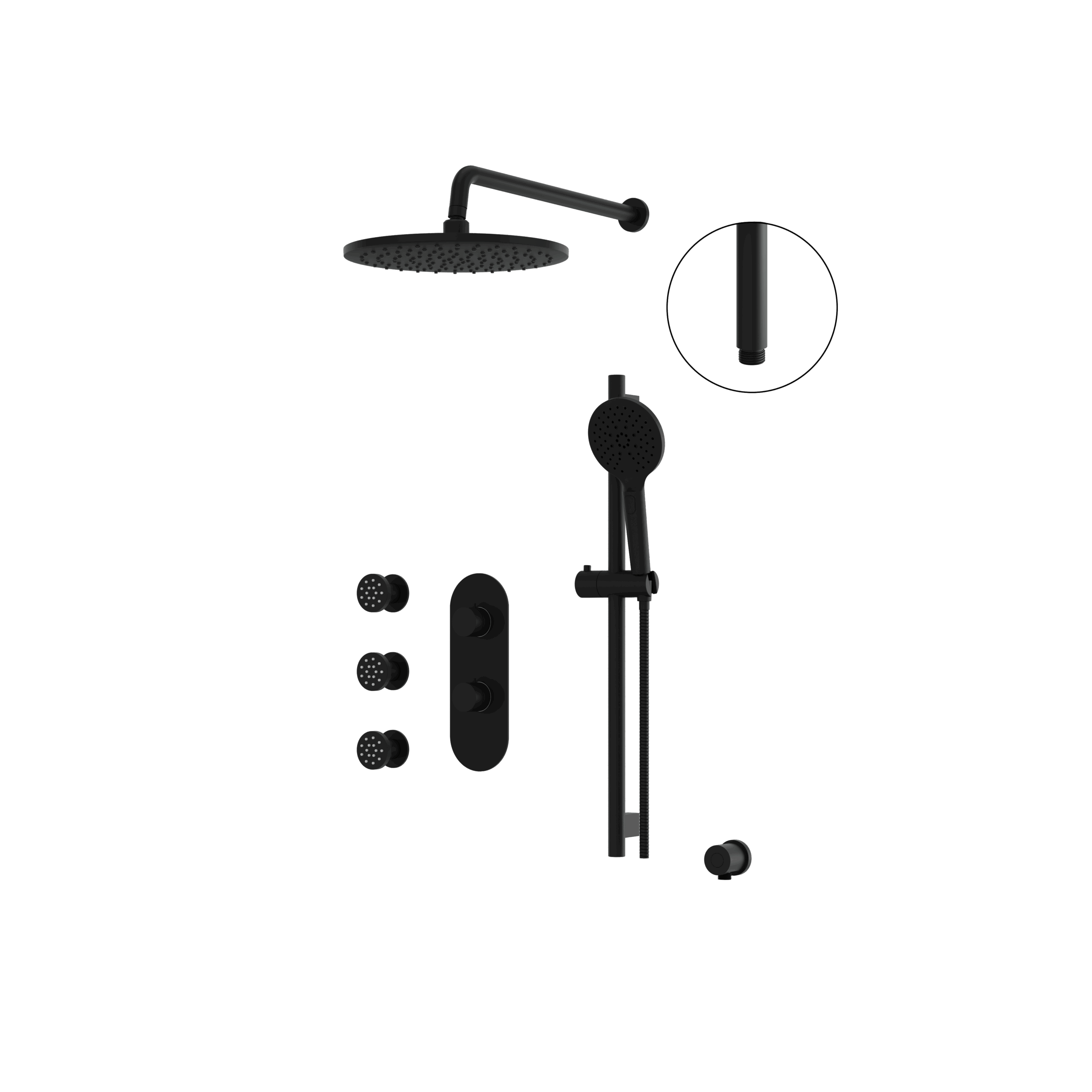 Aquabrass Shower Faucet - 3 Way Non Shared by Aquabrass