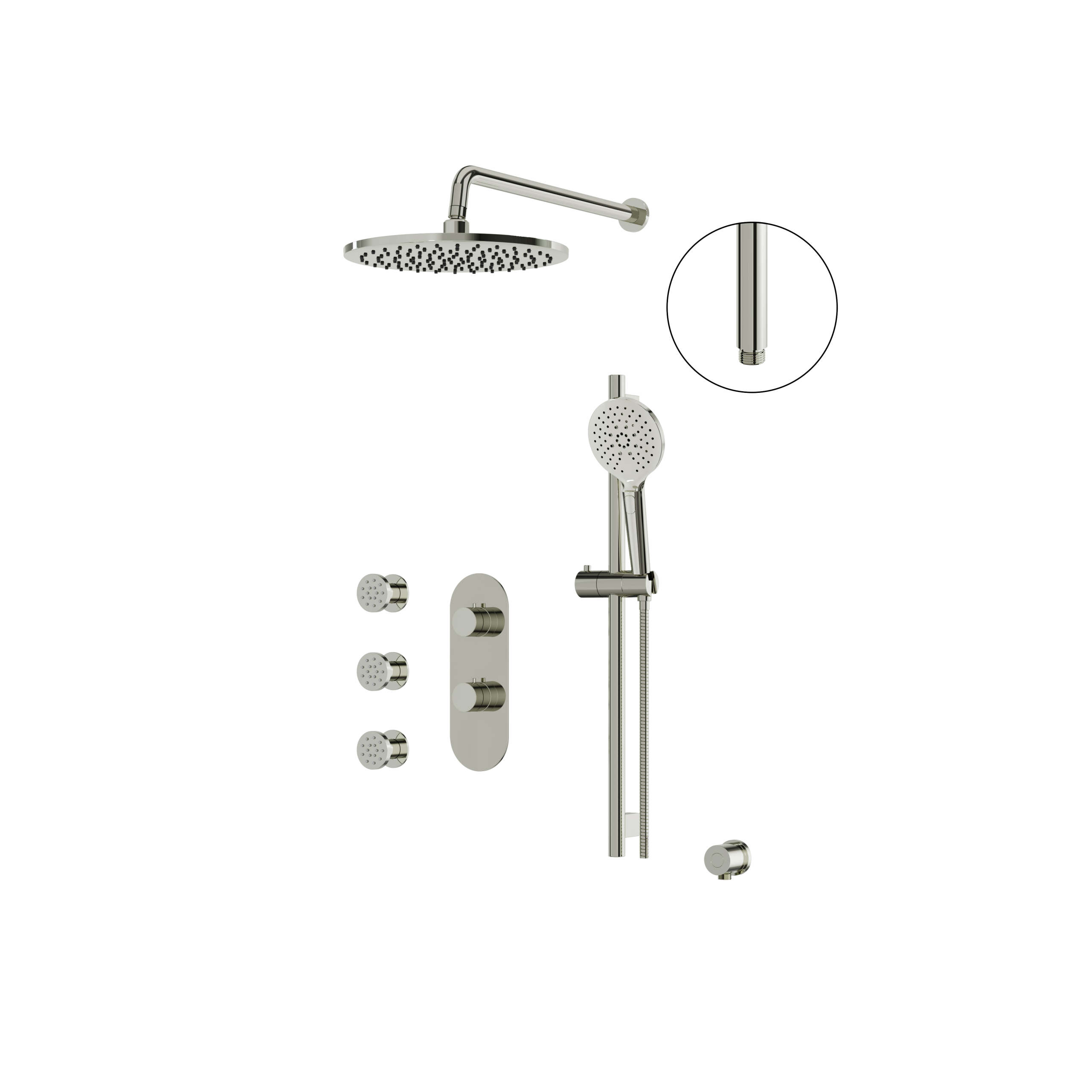 Aquabrass Shower Faucet - 3 Way Shared