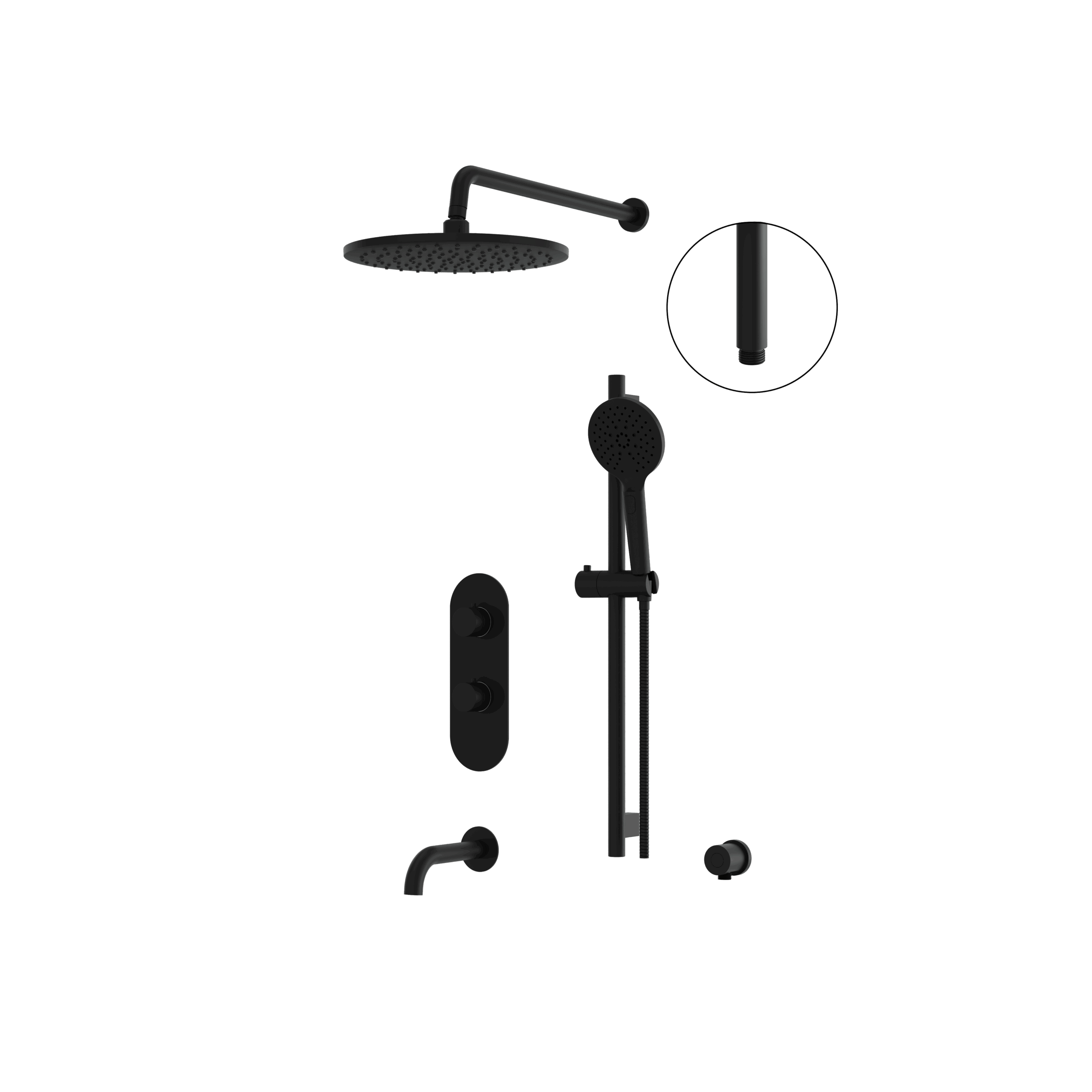 Aquabrass Shower Faucet - 3 Way Non Shared by Aquabrass