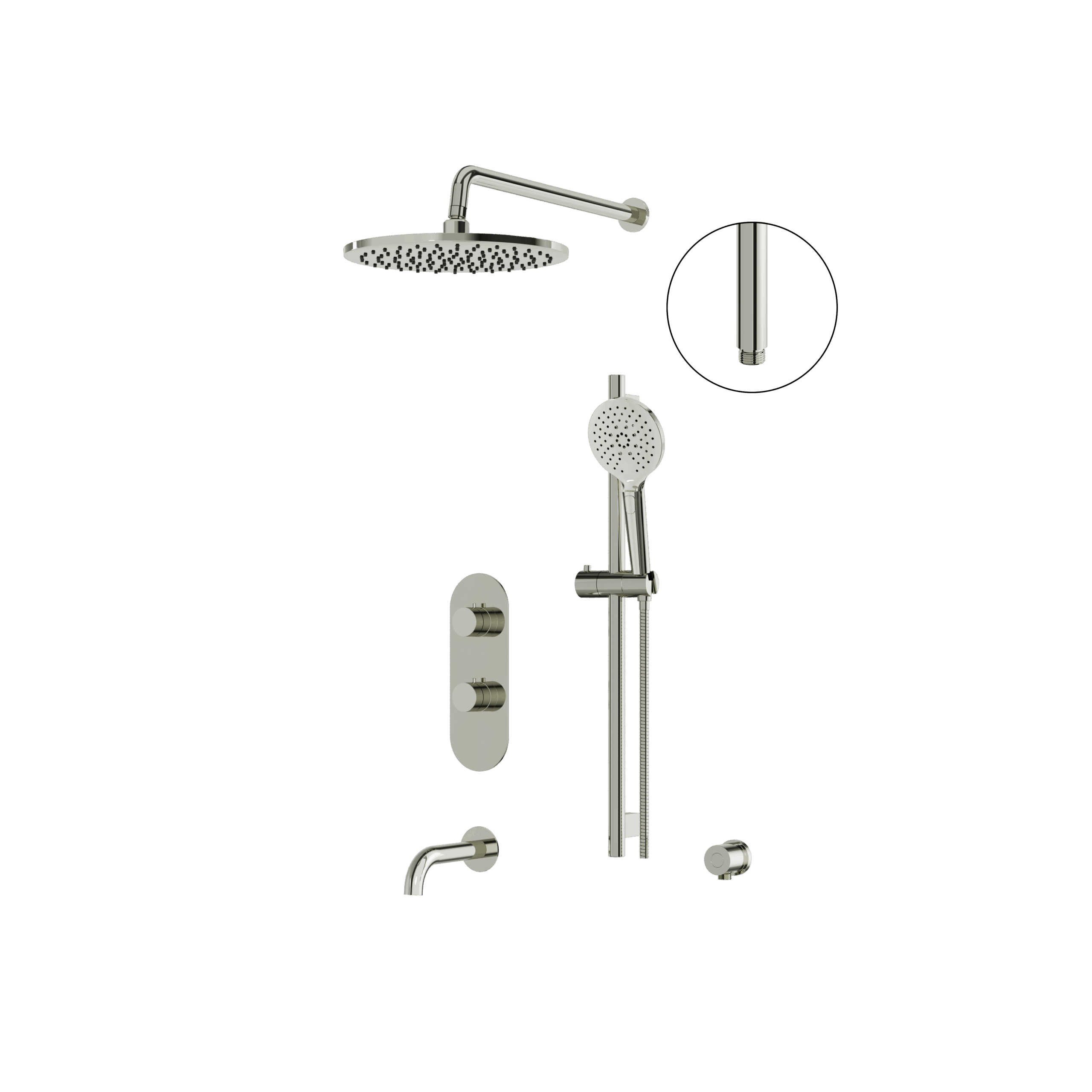 Aquabrass Shower Faucet - 3 Way Non Shared