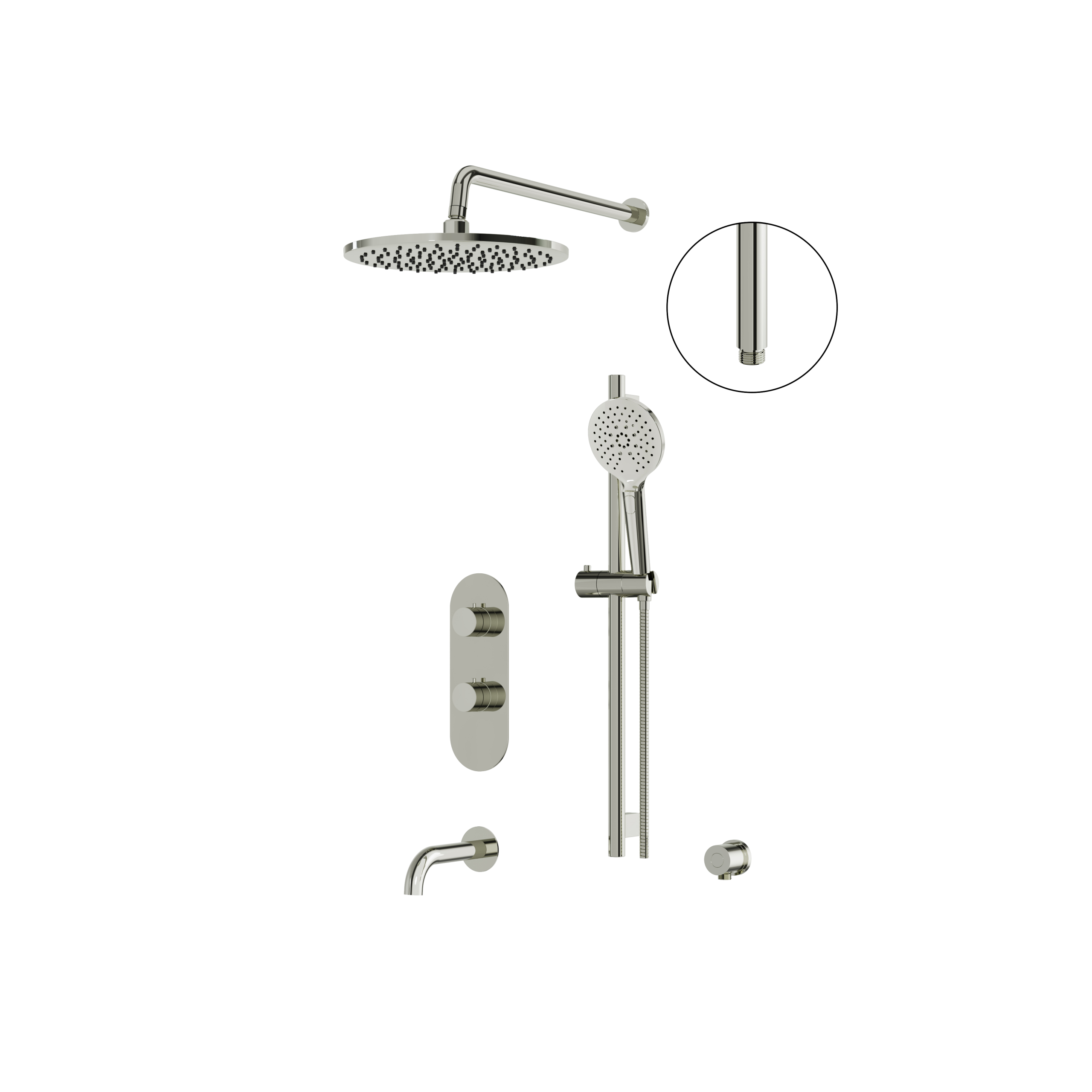 Aquabrass Shower Faucet - 3 Way Shared by Aquabrass