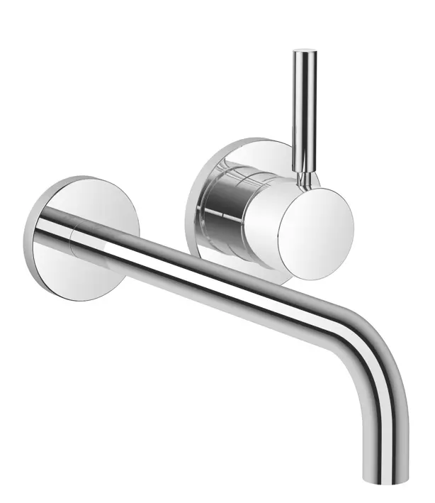dark chrome bathroom faucet