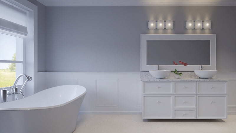 chrome wall mount light