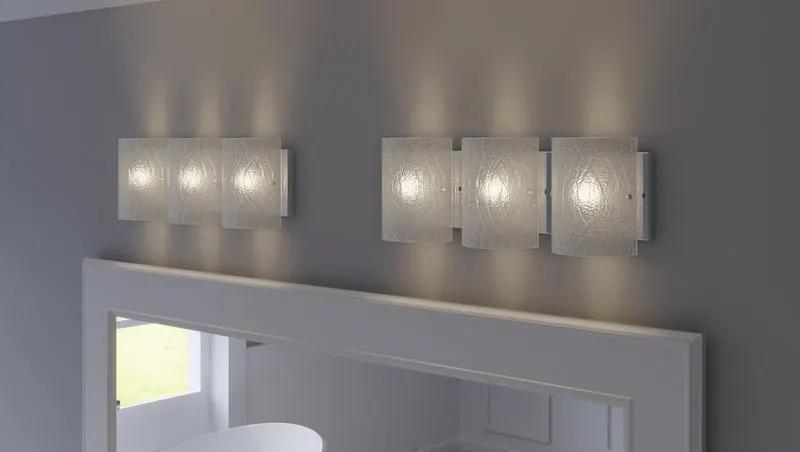 chrome wall mount light