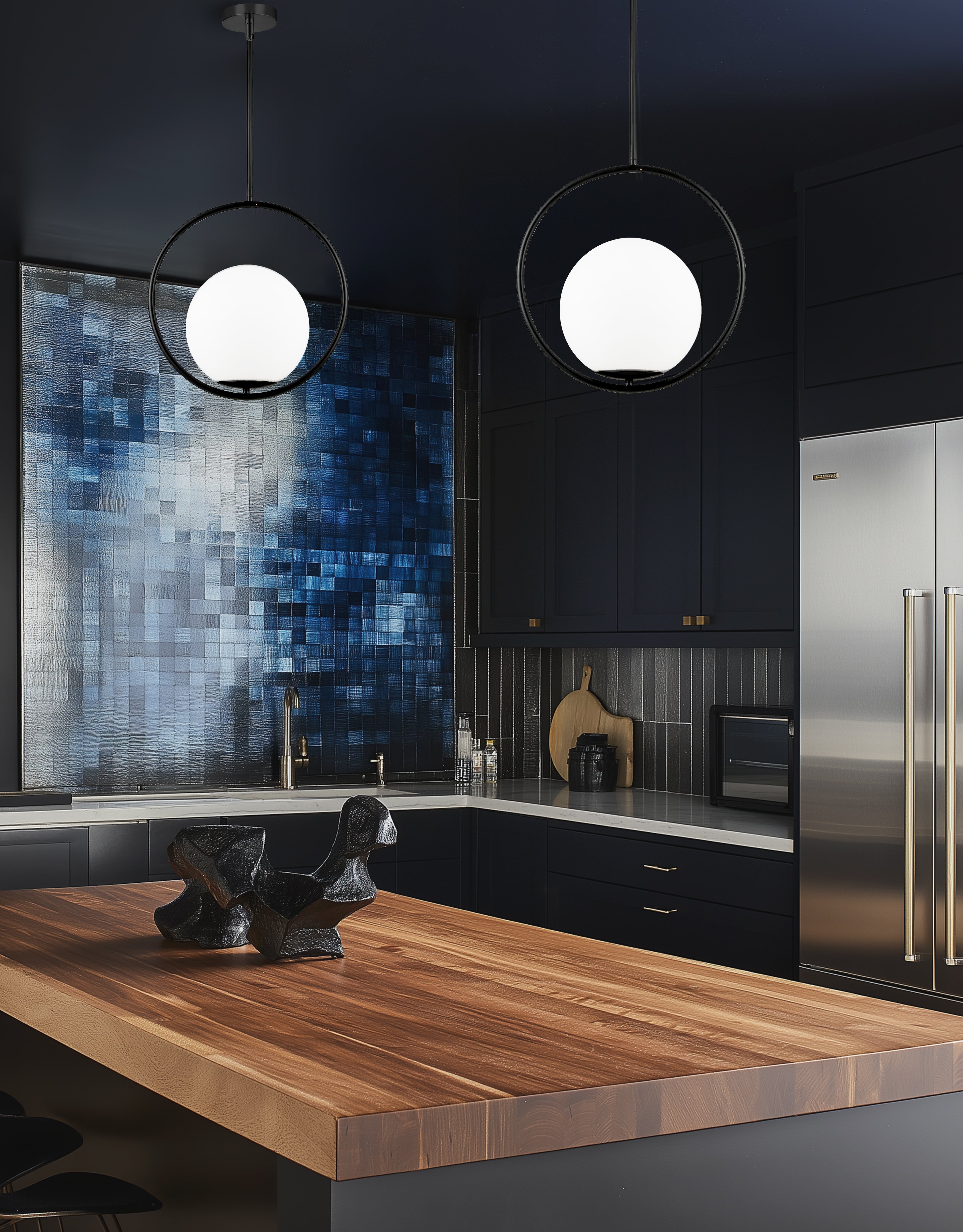 matte black pendants