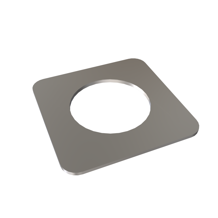 Amba 1mm Square Spacer (qty. 2) for use with Quadro or Vega collections by Amba