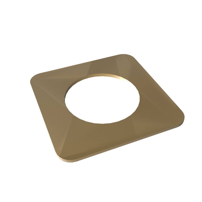 Amba 1mm Square Spacer (qty. 2) for use with Quadro or Vega collections by Amba