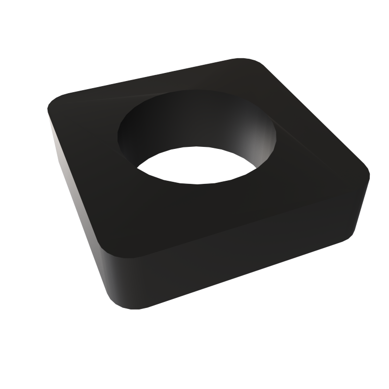 Amba 10mm Square Spacer (qty. 2) for use with Quadro or Vega collections by Amba