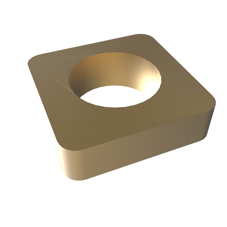 Amba 10mm Square Spacer (qty. 2) for use with Quadro or Vega collections by Amba
