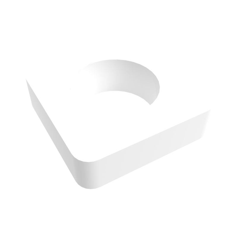 Amba 10mm Square Spacer (qty. 2) for use with Quadro or Vega collections by Amba