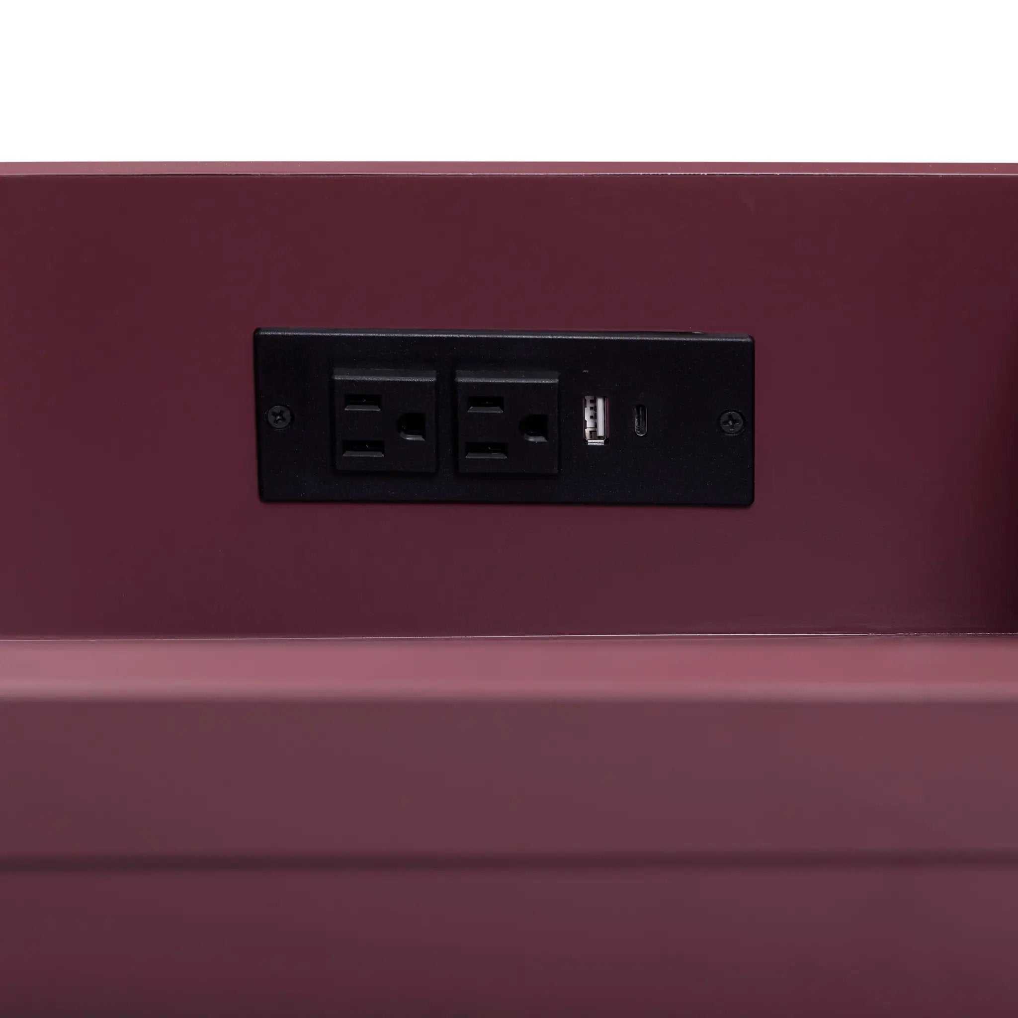 burgundy red vanity set