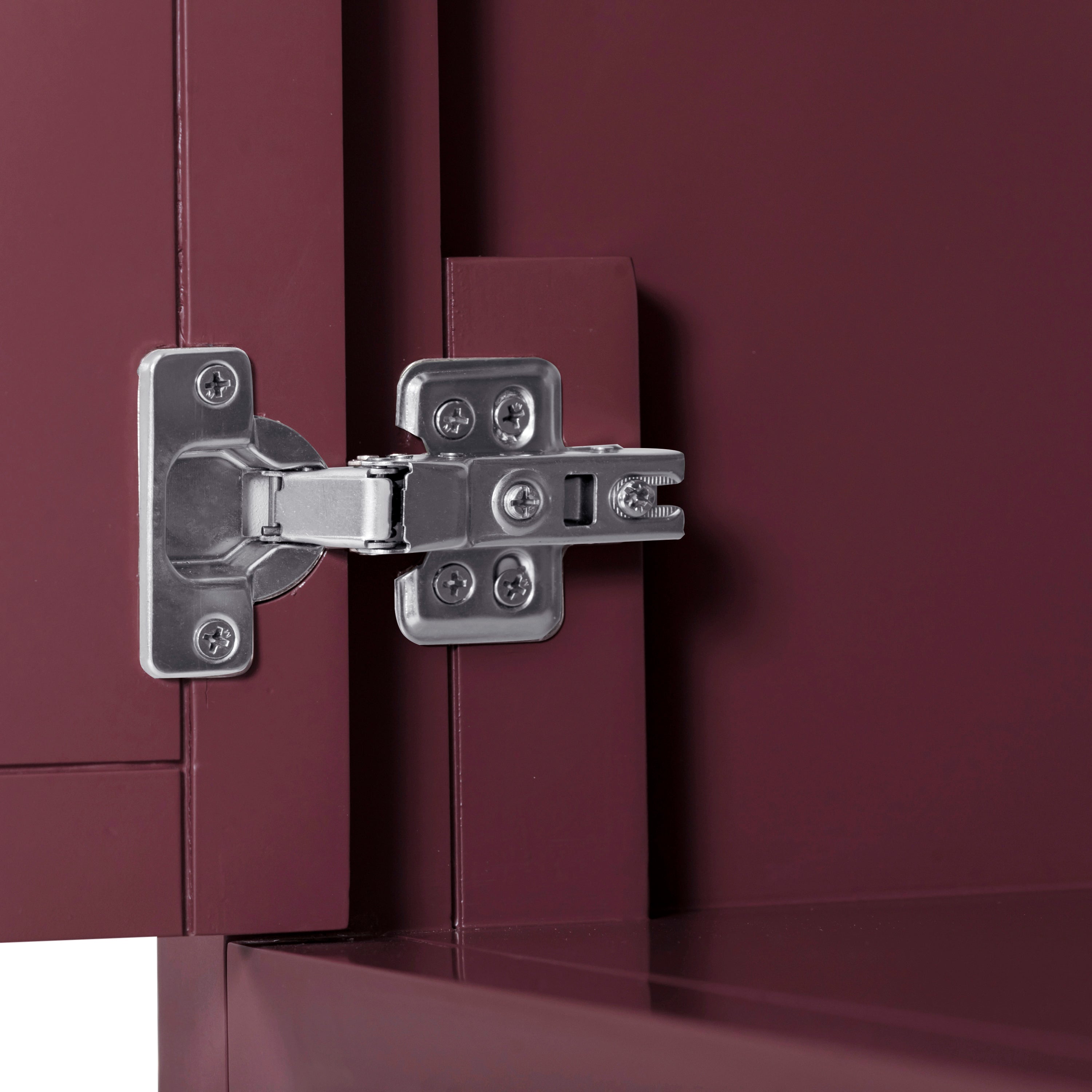 burgundy red vanity base