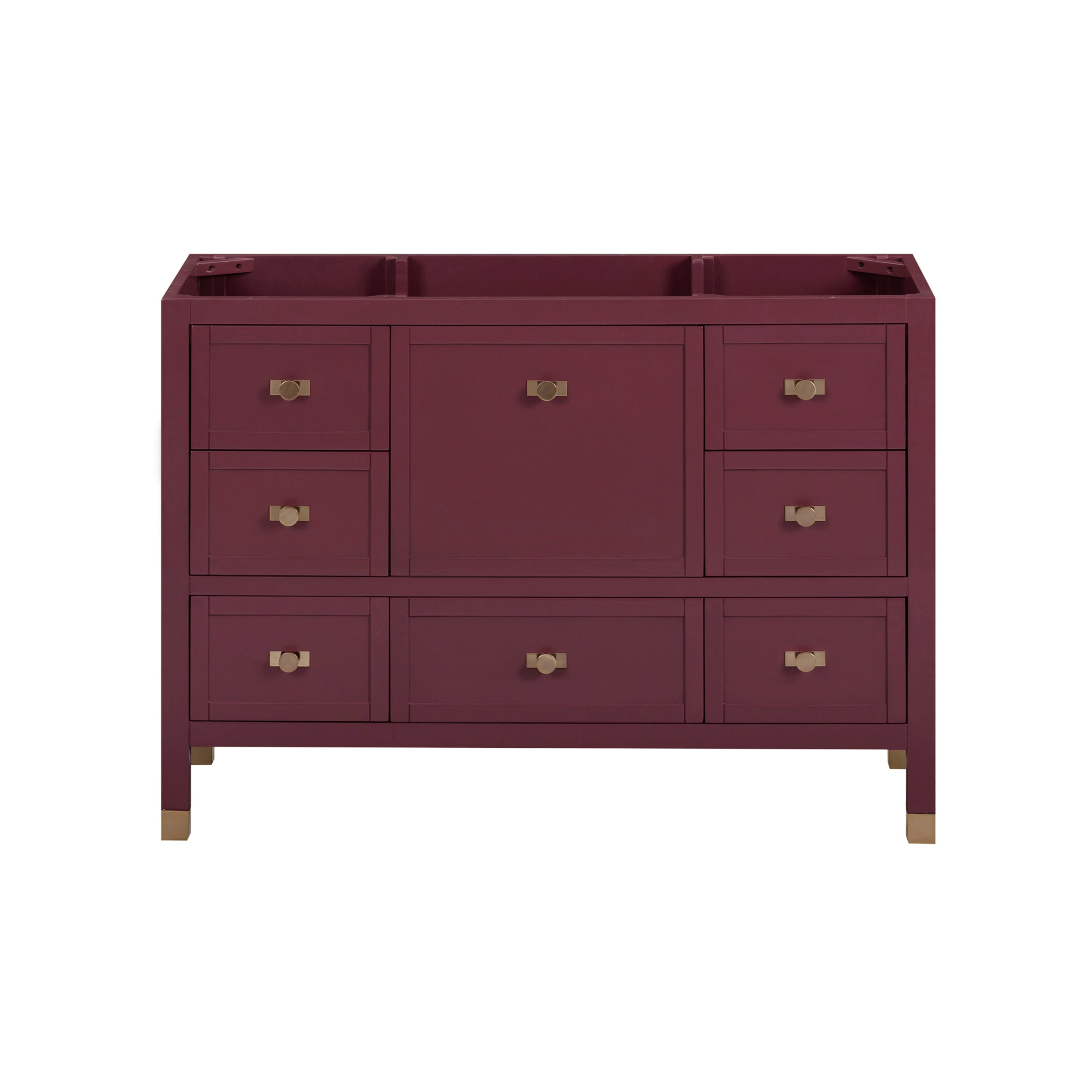 burgundy red vanity base