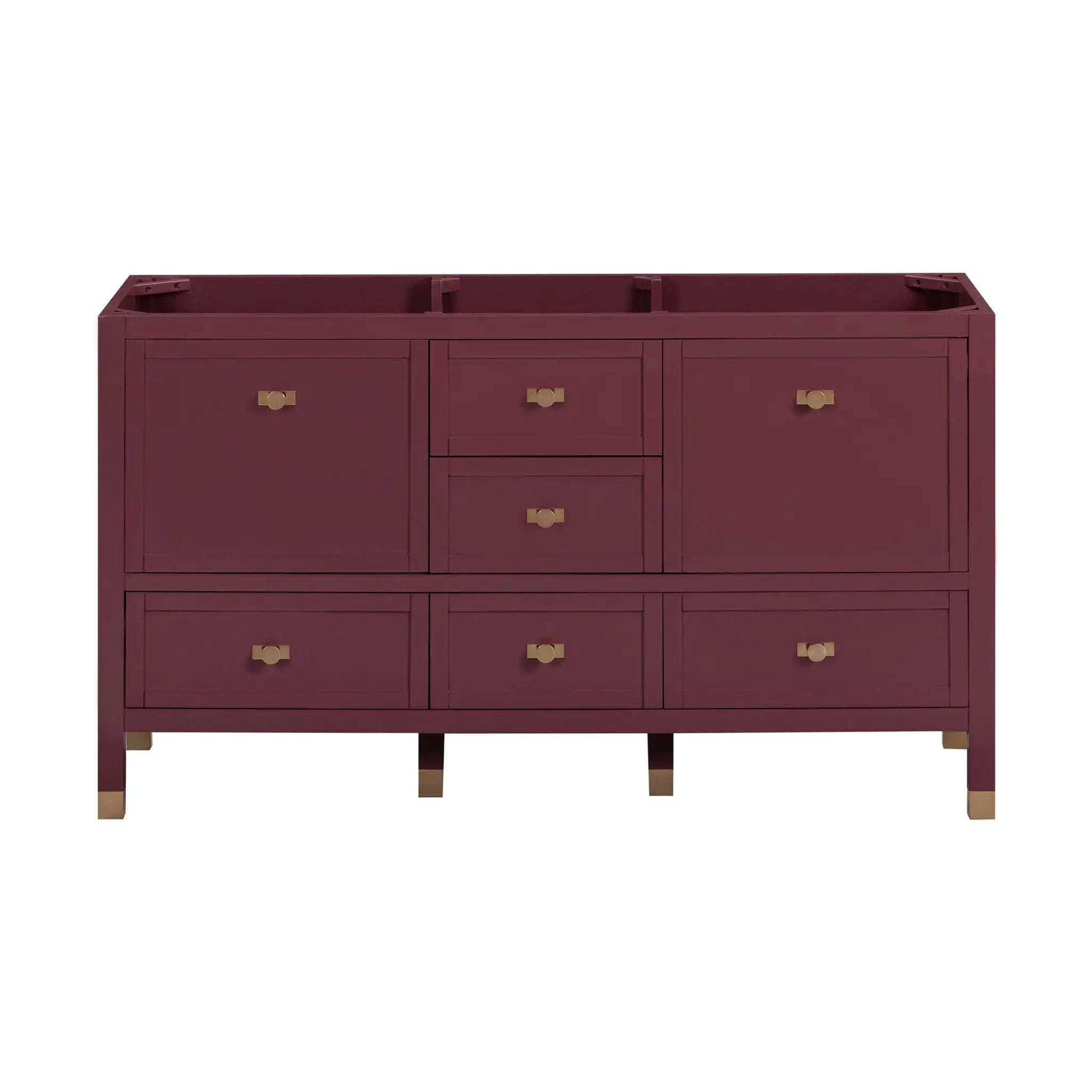burgundy red vanity base