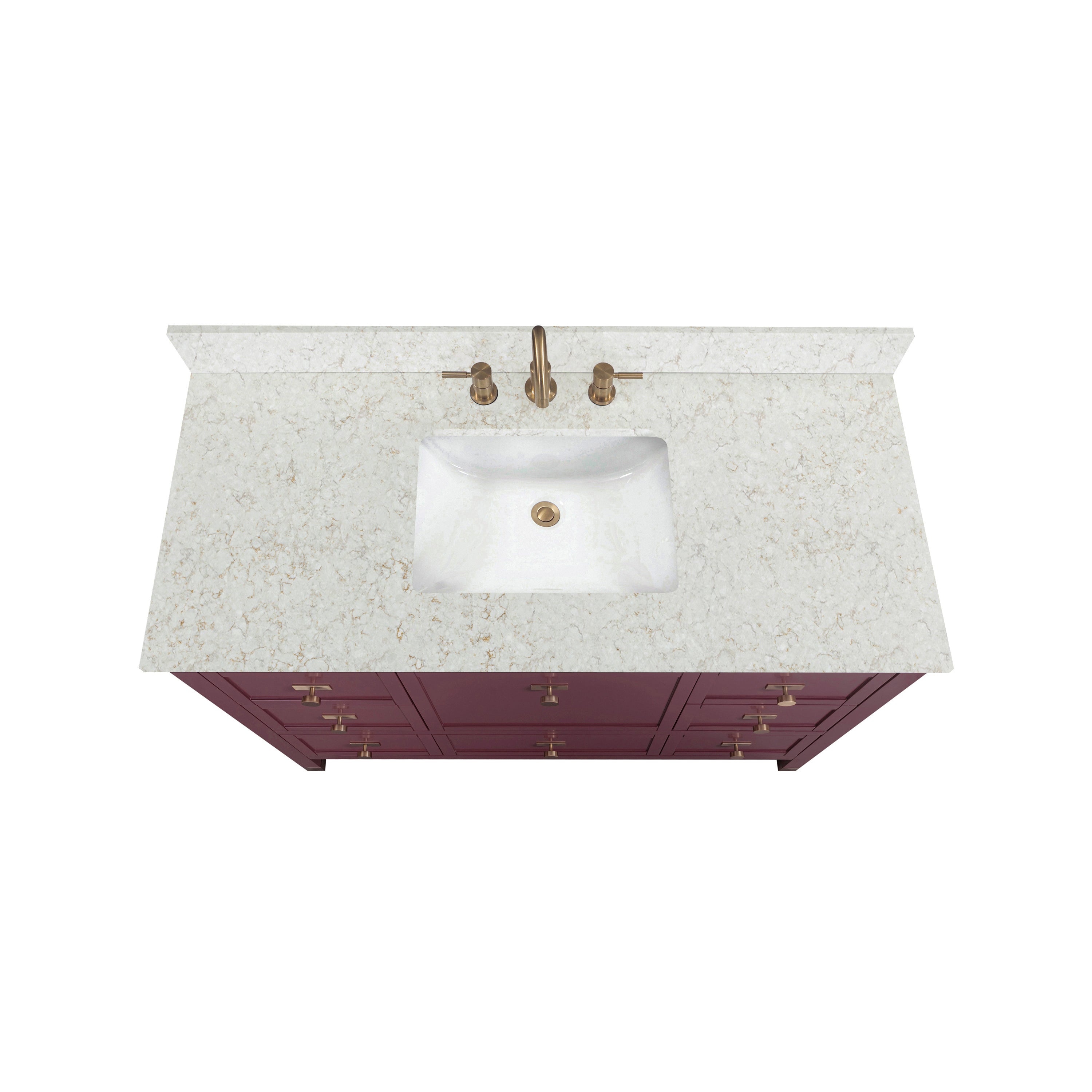 burgundy red vanity set