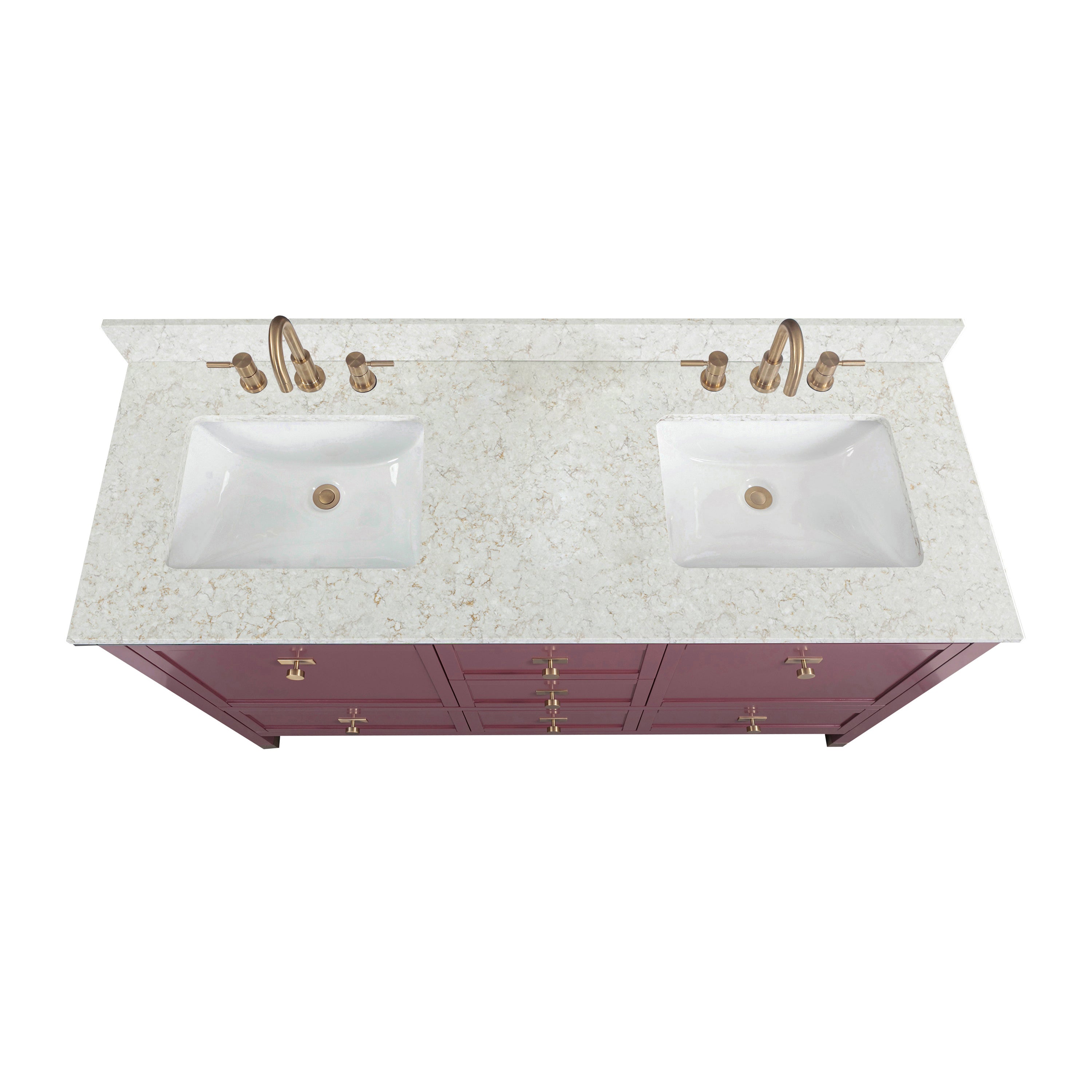 burgundy red vanity set