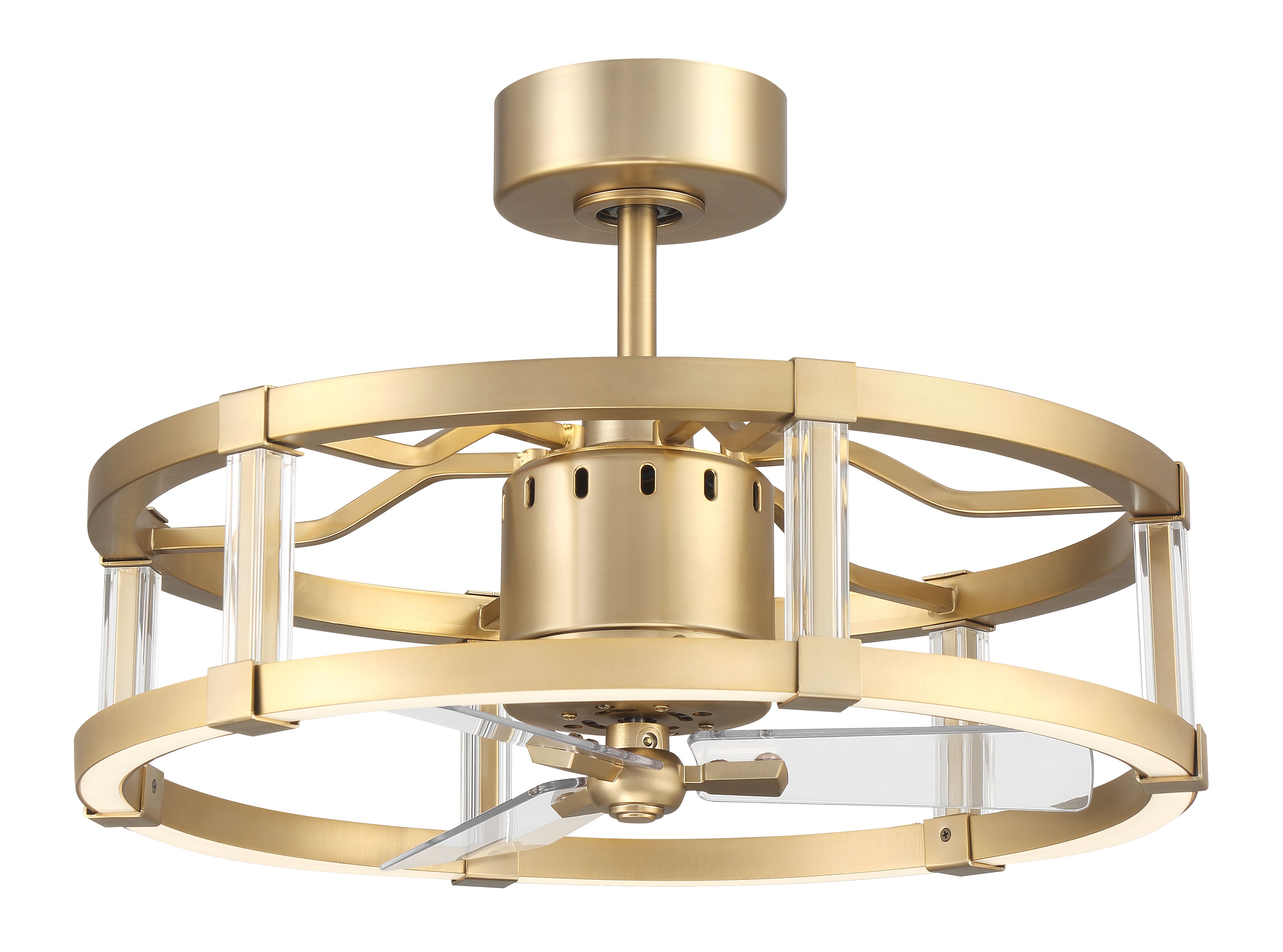 satin brass ceiling fans