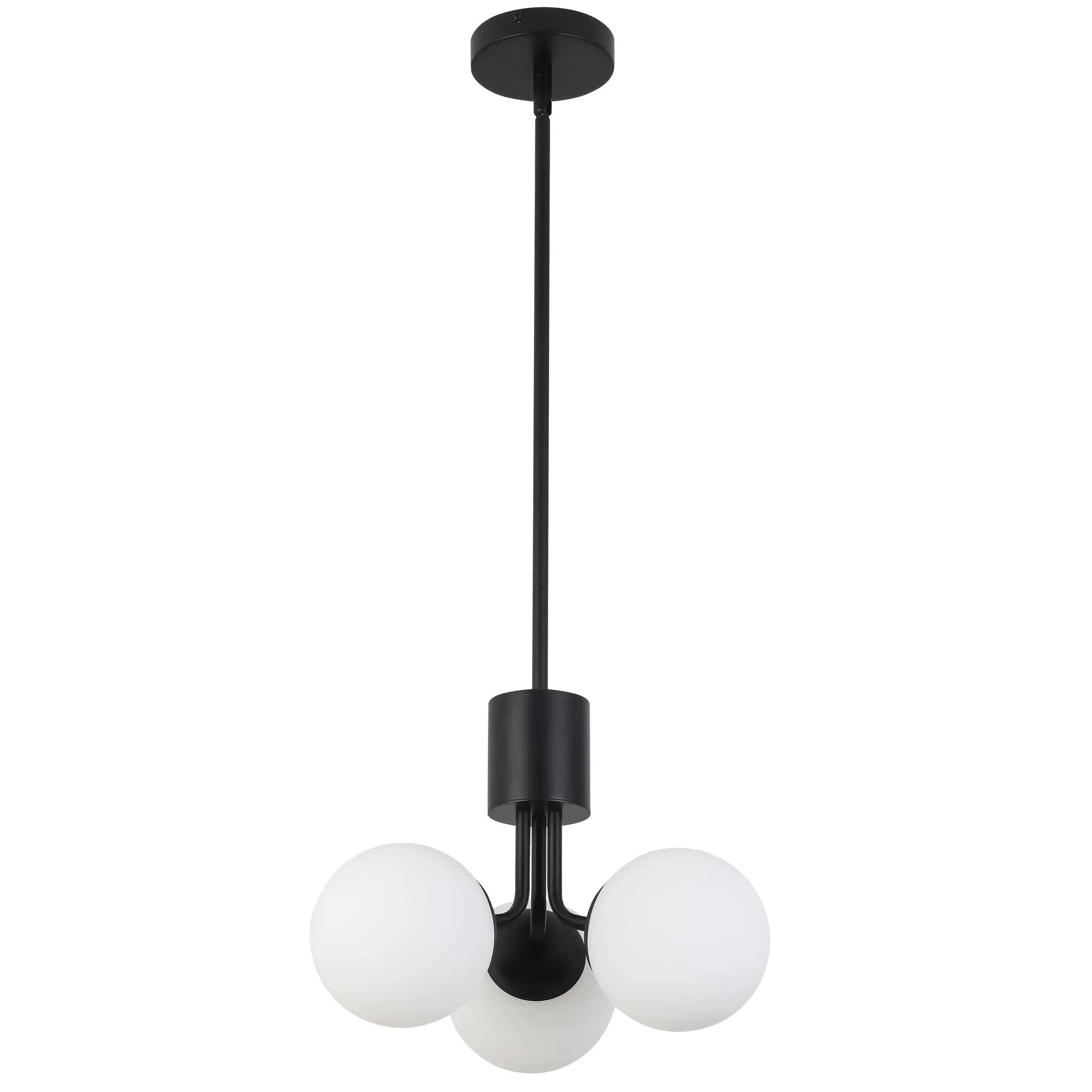 Dainolite 3 Light Halogen Pendant with White Opal Glass by Dainolite