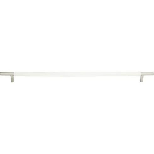Atlas Zanzibar White Appliance Pull 17 Inch Leather (c-c) by Atlas