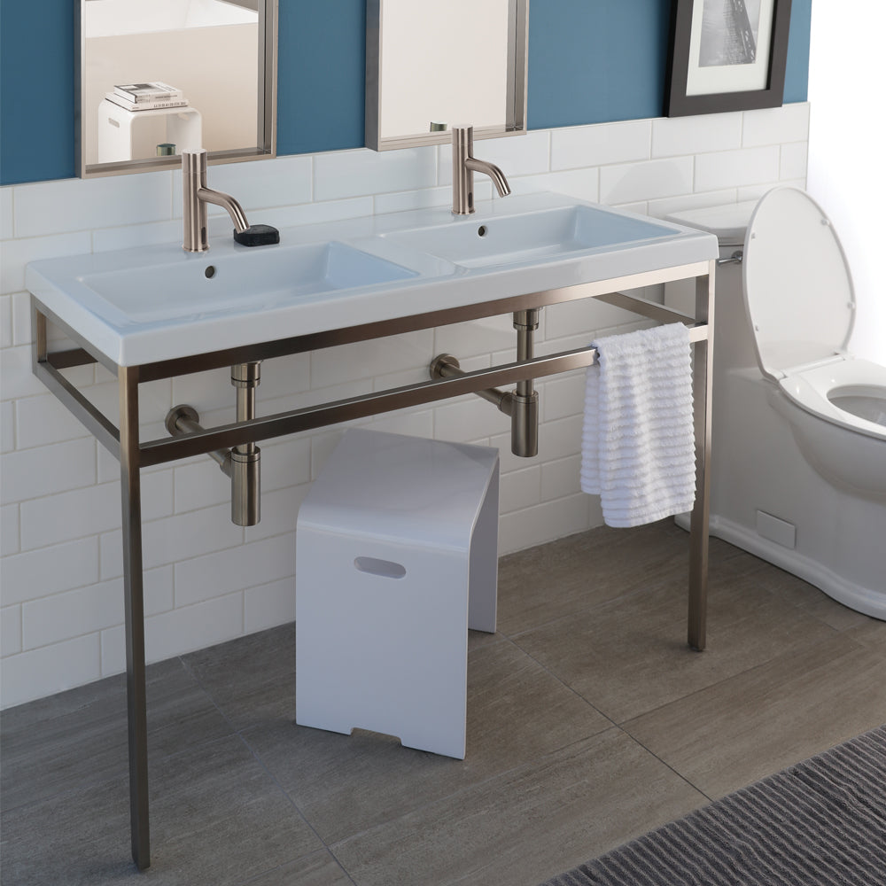 polished chrome faucet