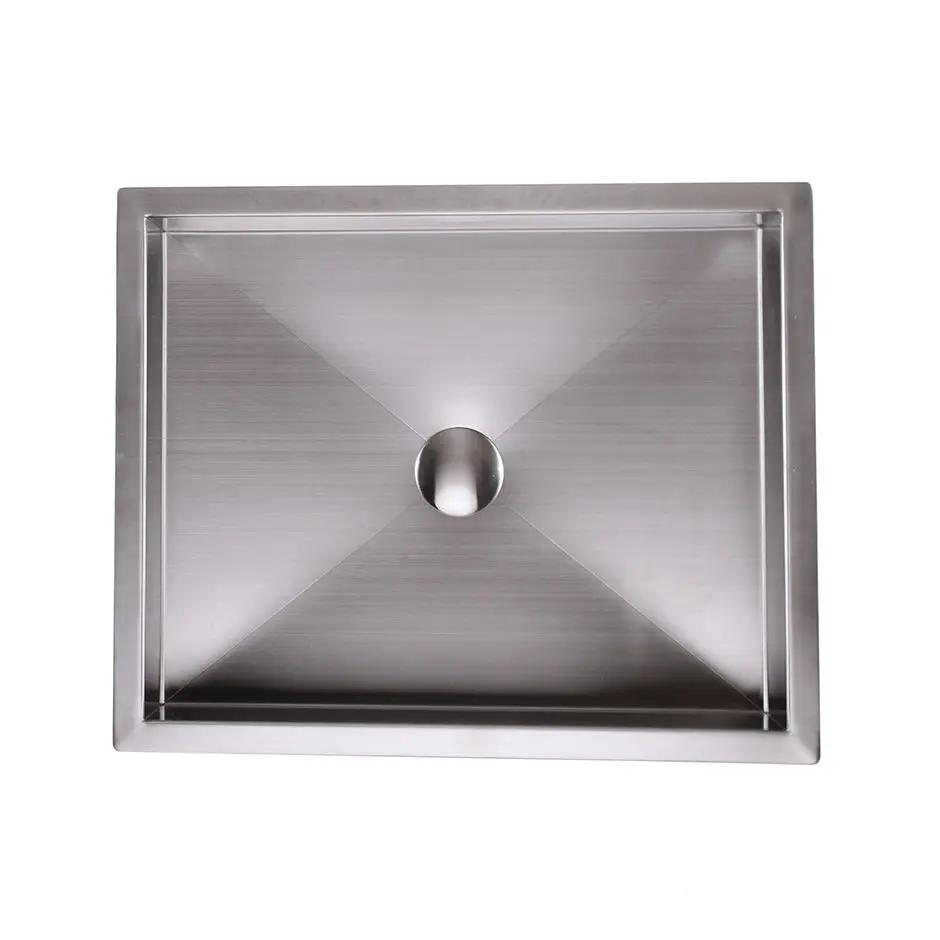 brushed stainless steel sink