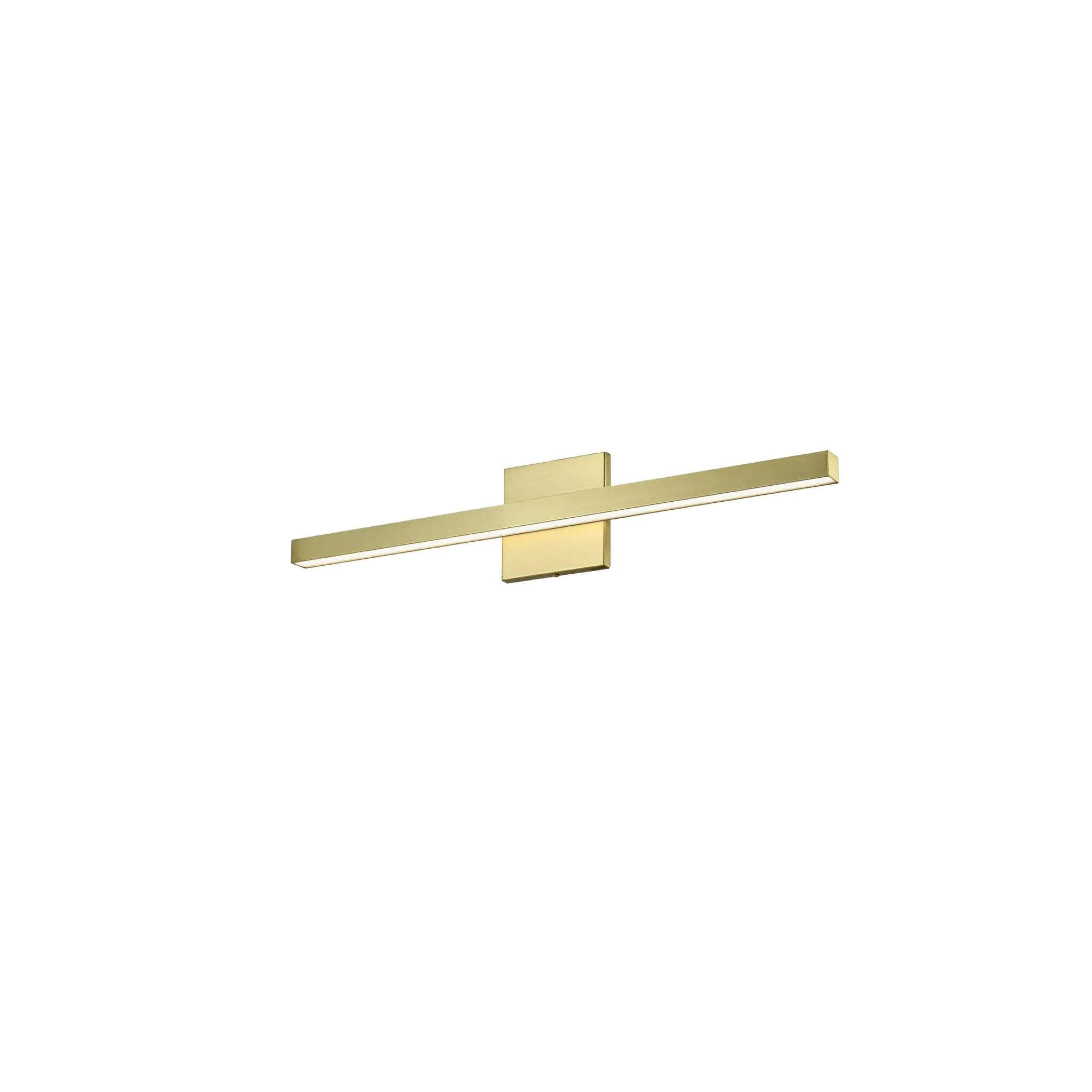 aged brass wall mount