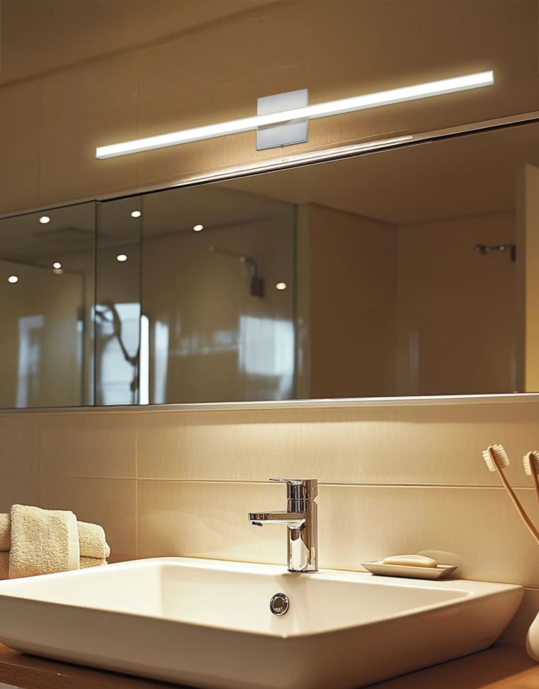 polished chrome wall mount