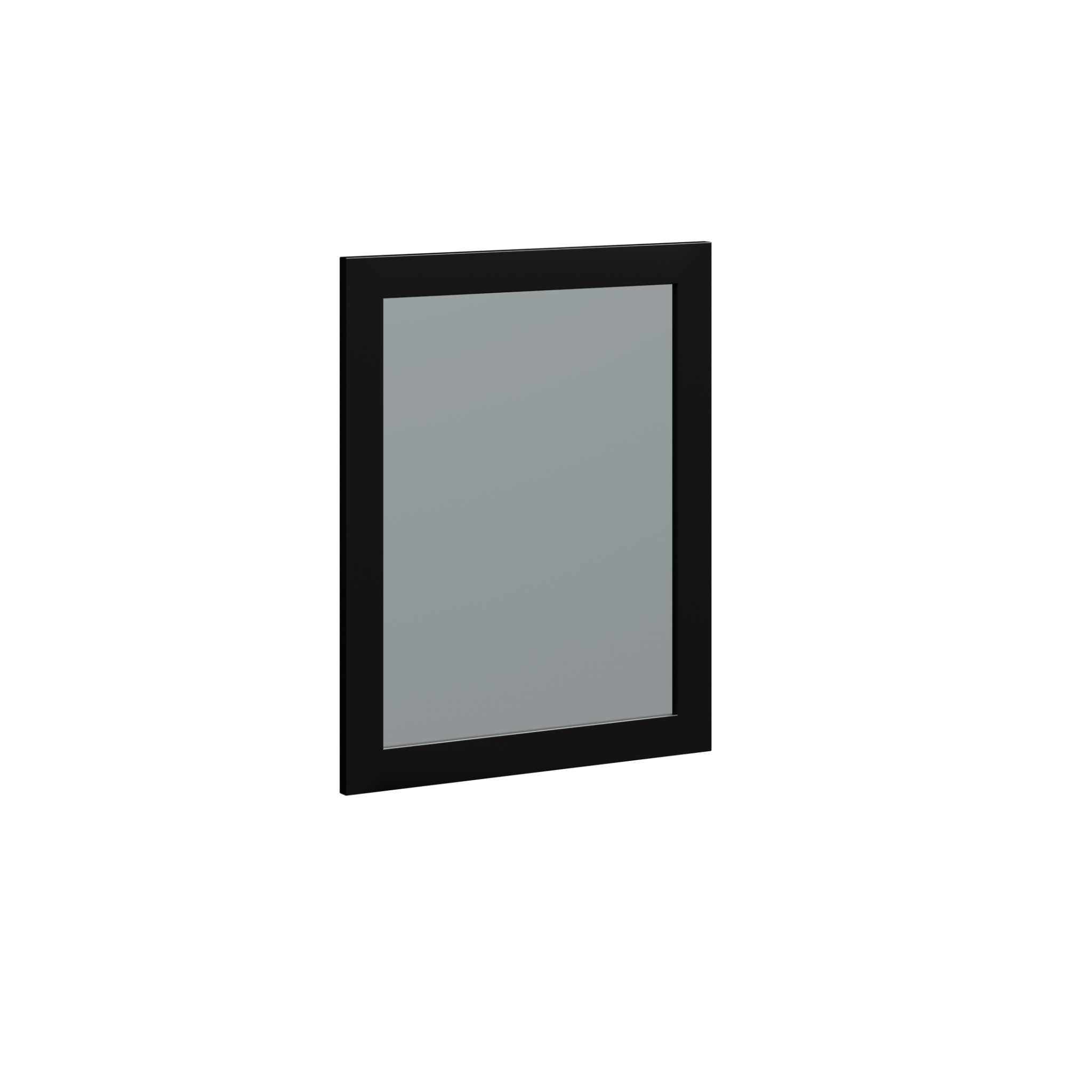 black satin paint mirror