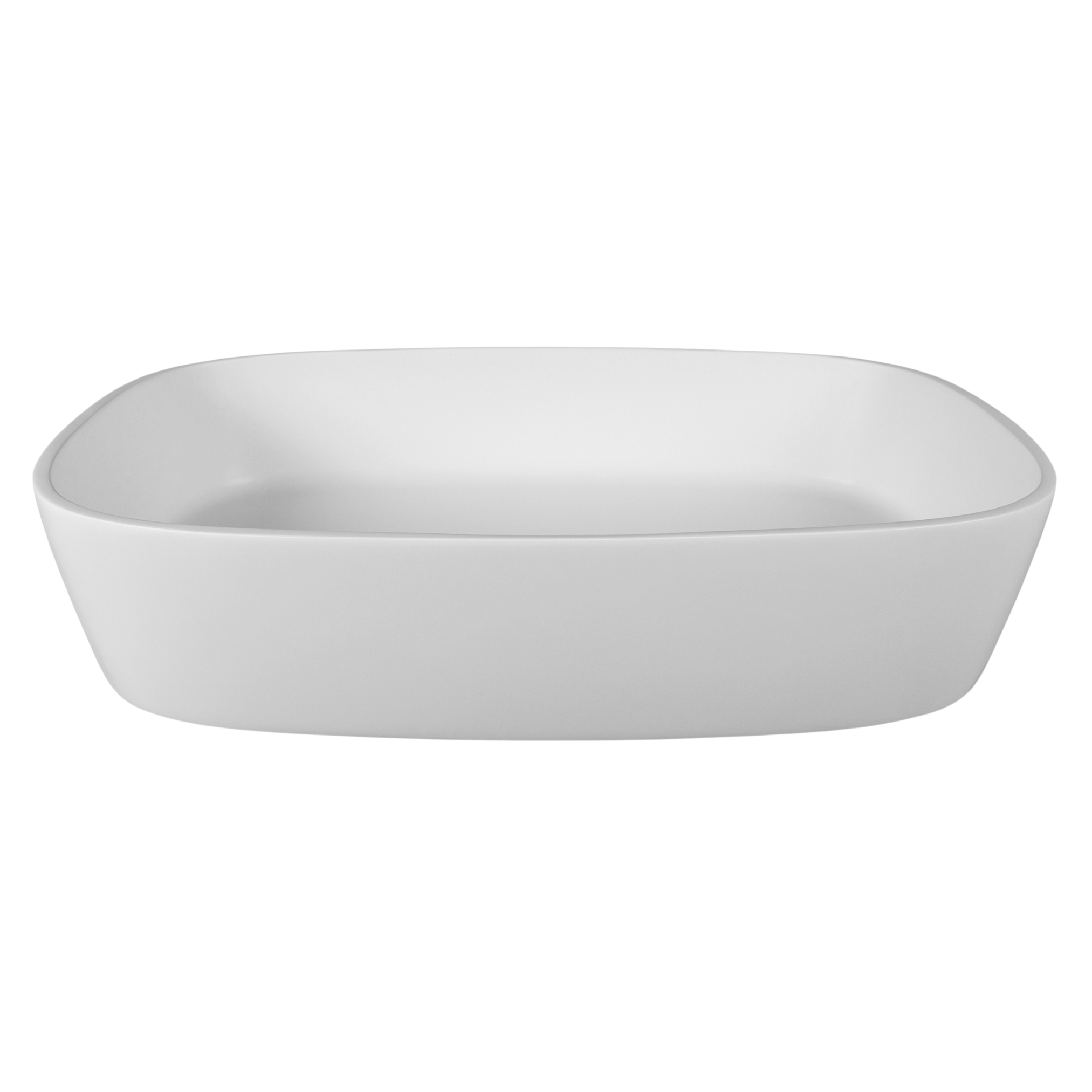 white vessel sink