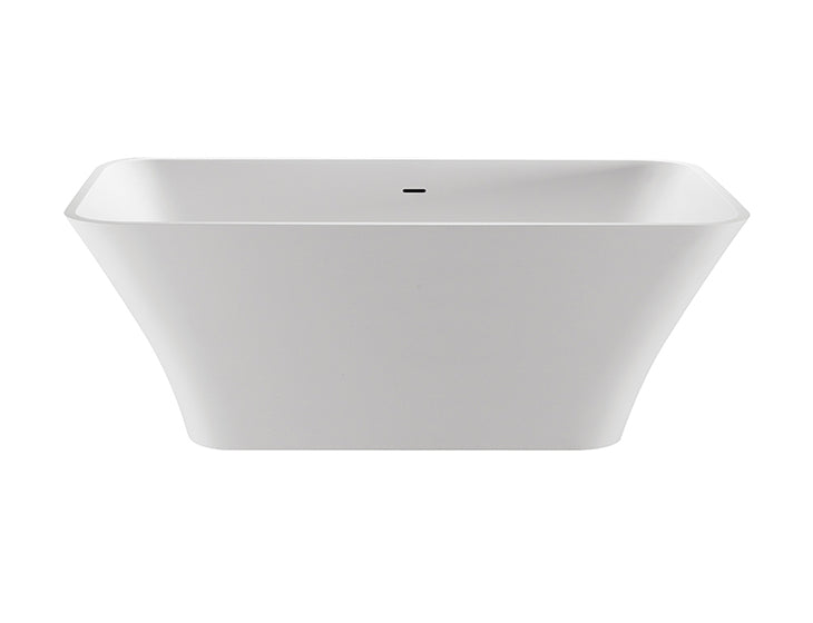 matte white bathtub