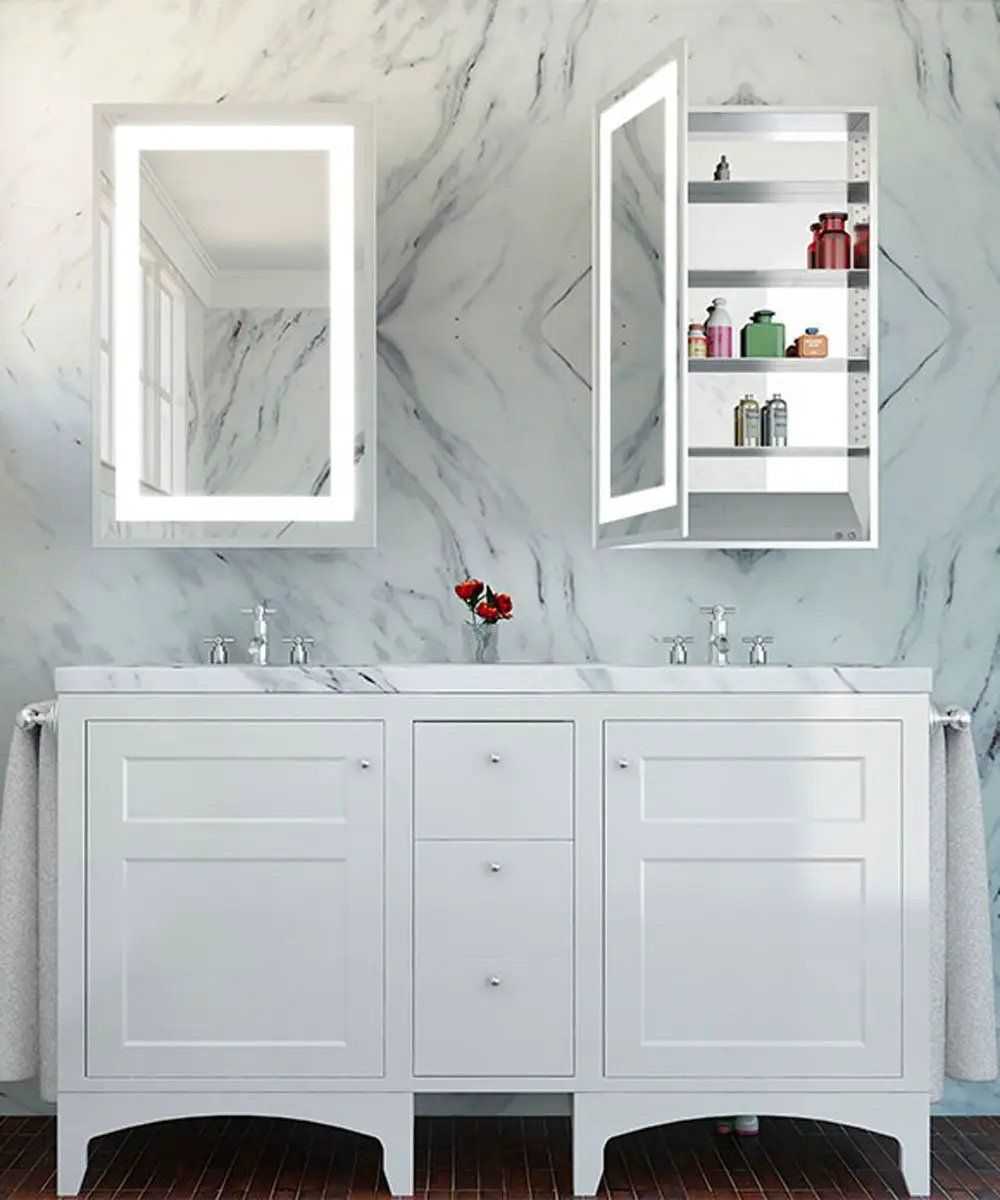 mirrored cabinet