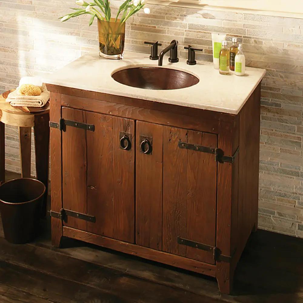 chestnut vanity