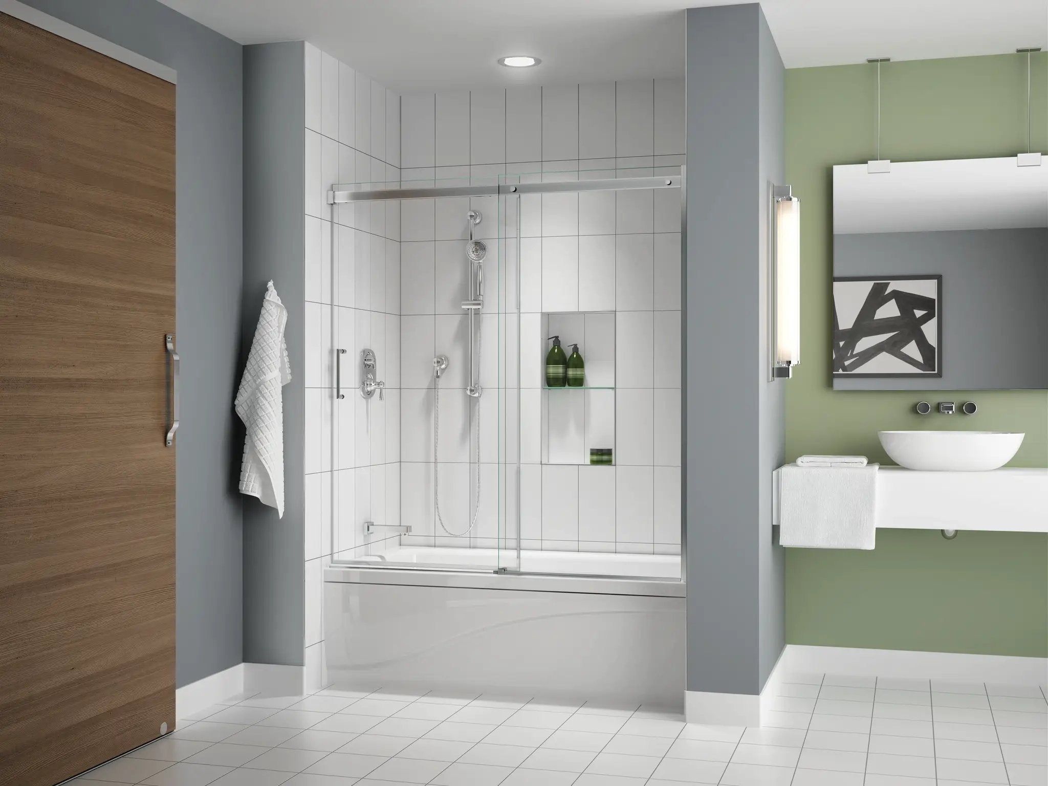 chrome tub enclosure
