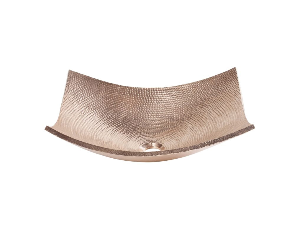 rose gold hammered sink