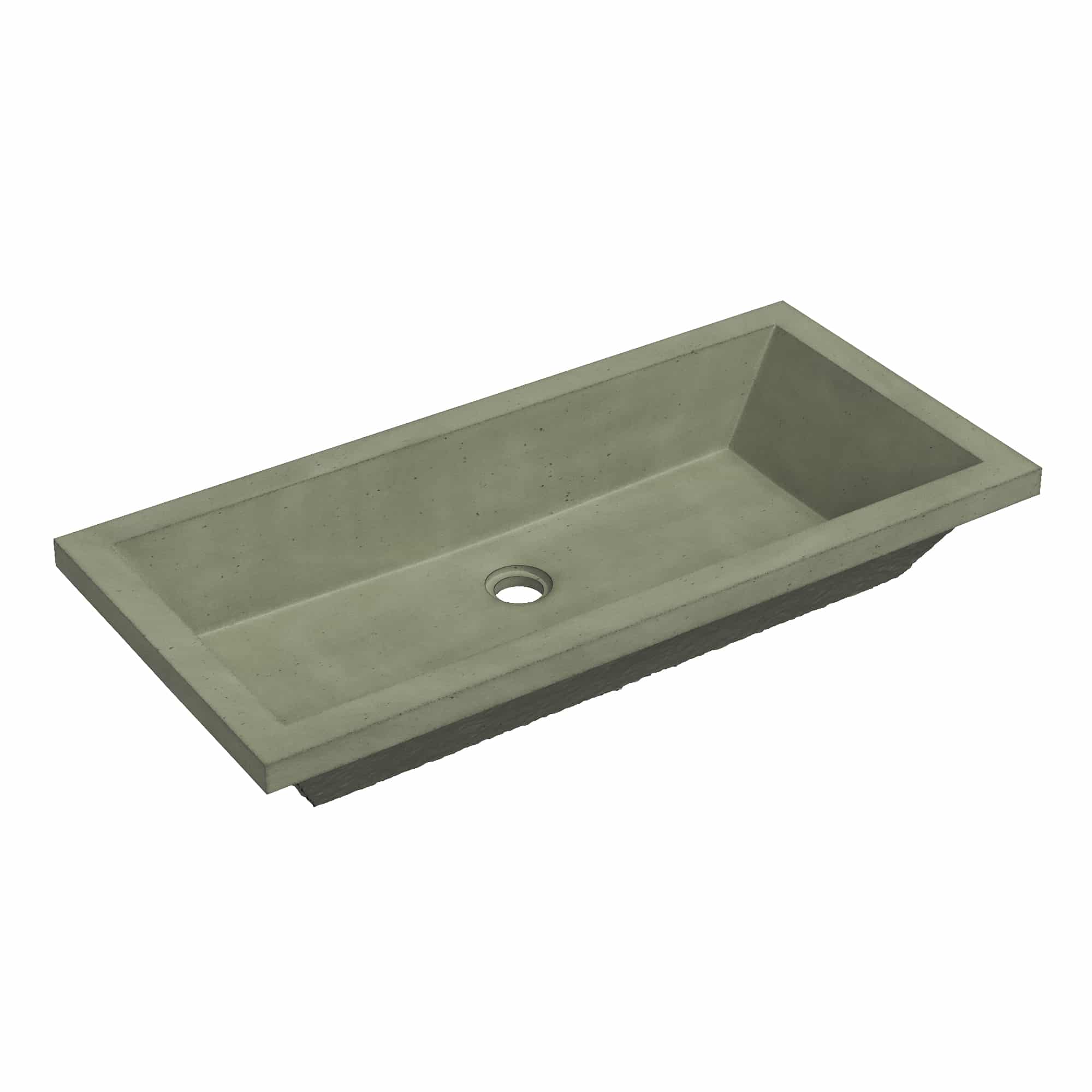 Native Trails Arcata 30" Concrete Rectangular Bathroom Sink