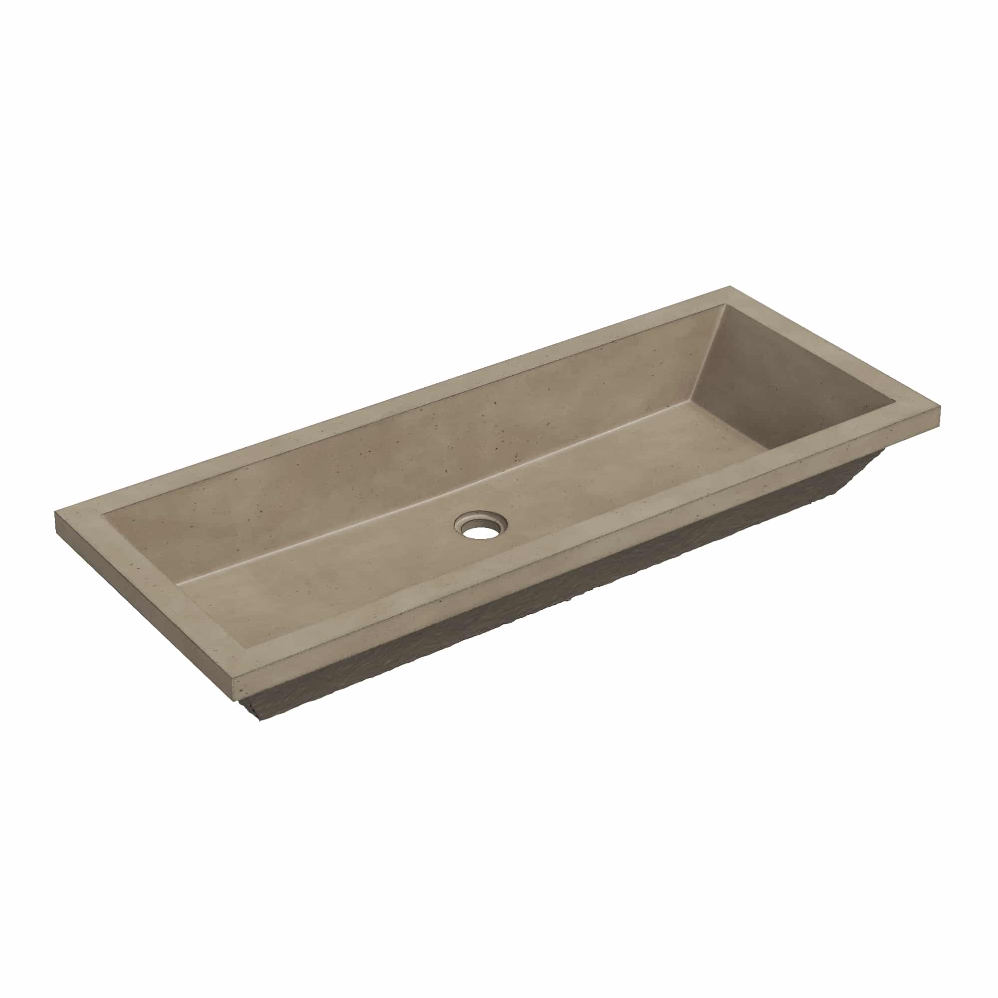 Native Trails Arcata 36" Concrete Rectangular Bathroom Sink