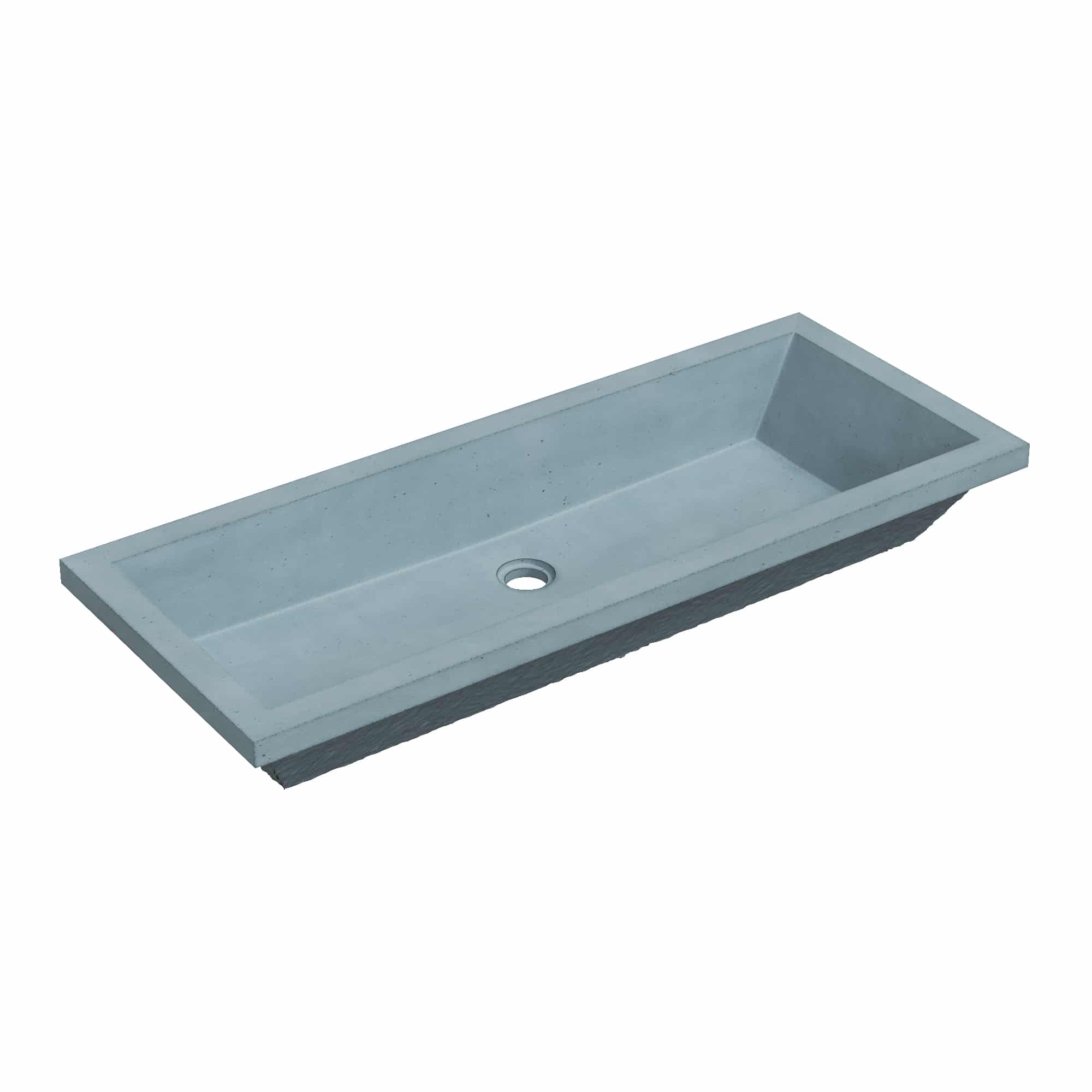 Native Trails Arcata 36" Concrete Rectangular Bathroom Sink
