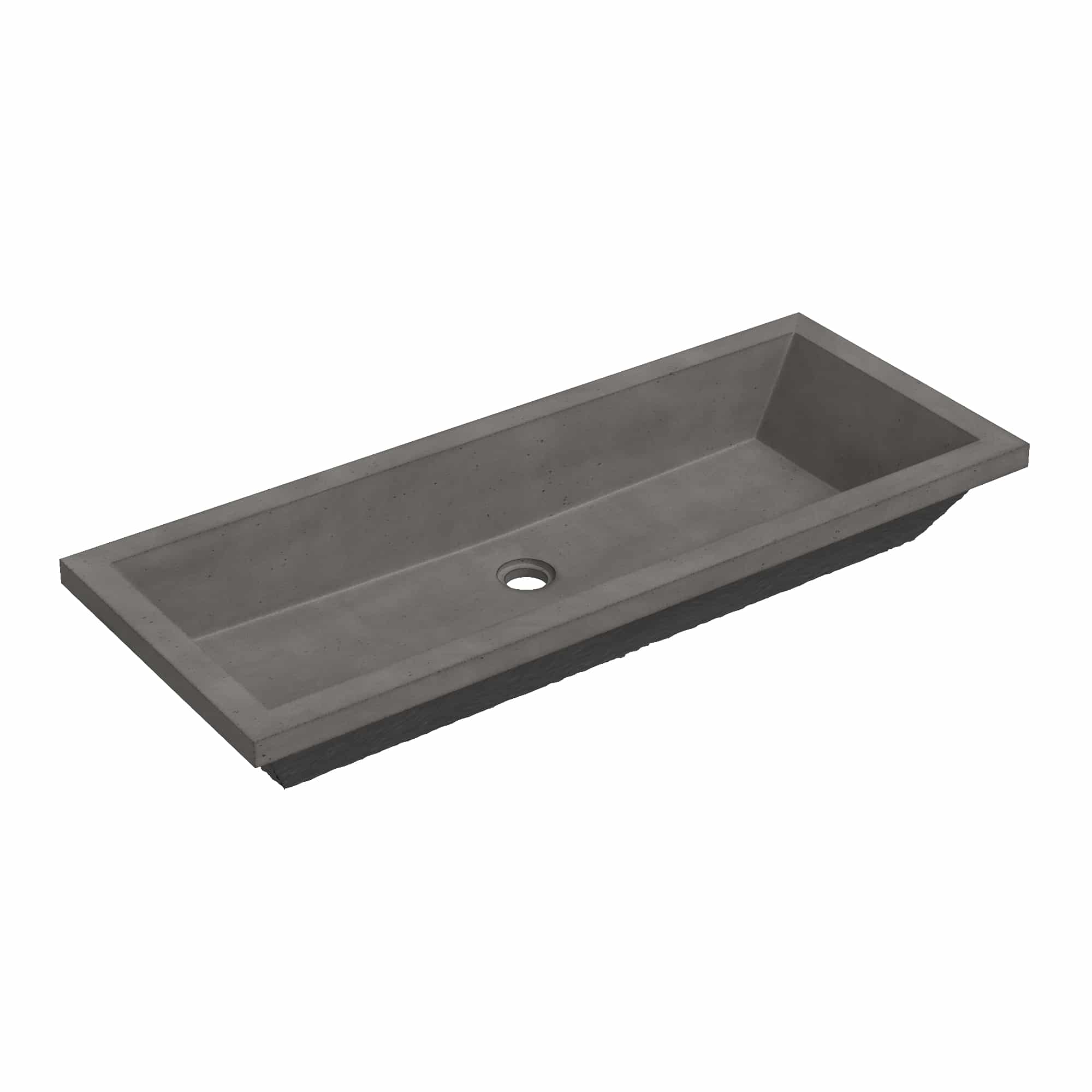 Native Trails Arcata 36" Concrete Rectangular Bathroom Sink