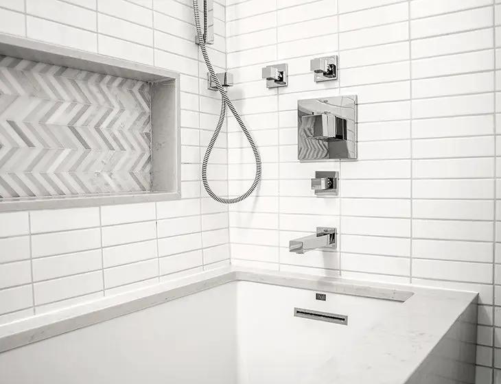 white bathtub
