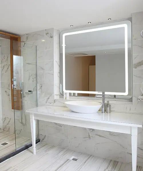 lighted mirror