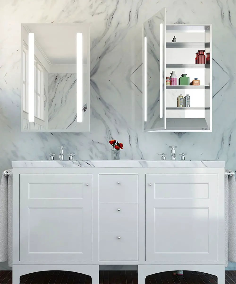 mirrored cabinet