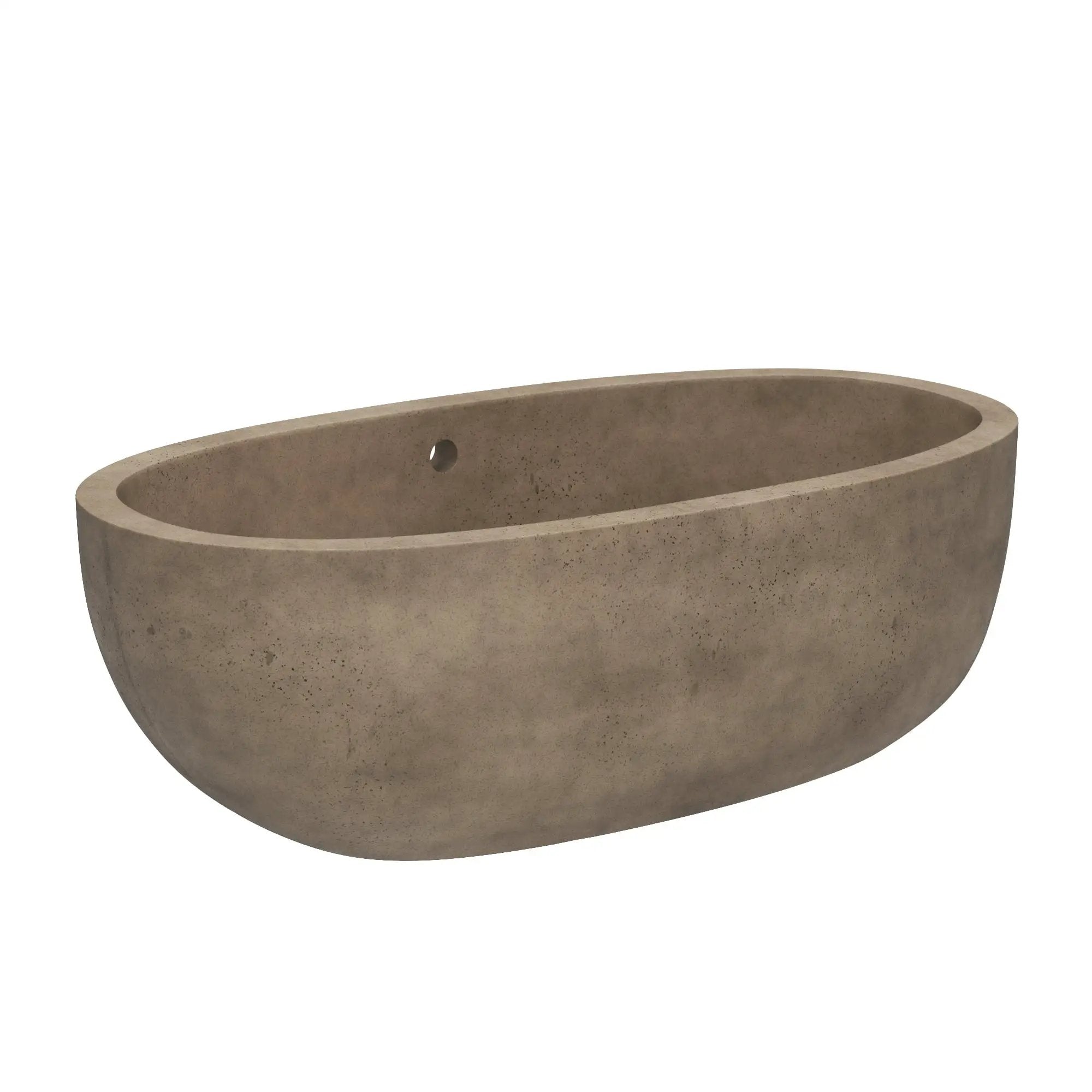 Native Trails Avalon 66" Concrete Freestanding Soaking Bathtub by Native Trails