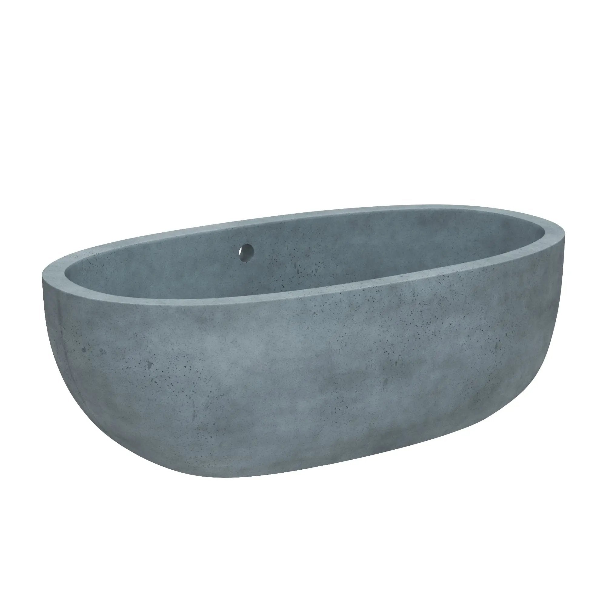 Native Trails Avalon 66" Concrete Freestanding Soaking Bathtub by Native Trails