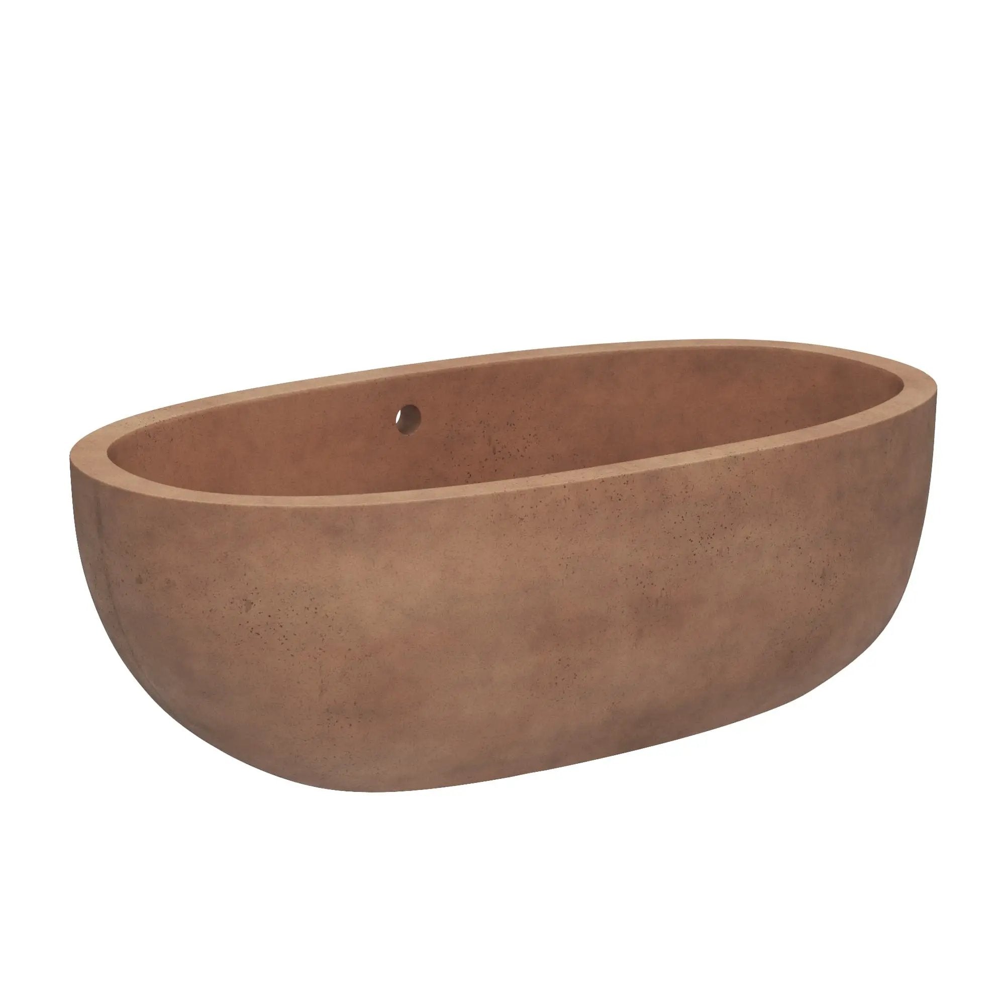 Native Trails Avalon 66" Concrete Freestanding Soaking Bathtub by Native Trails
